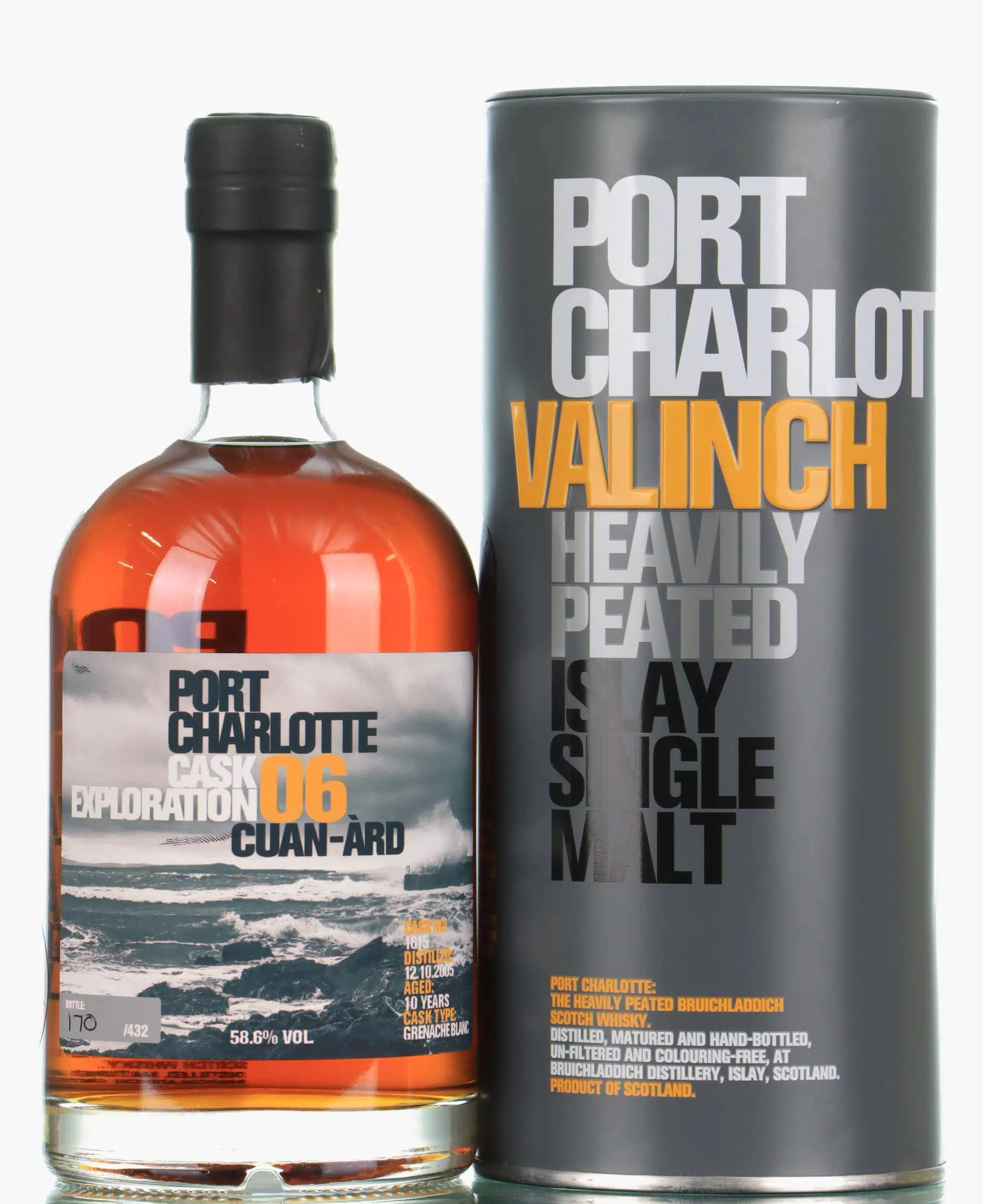 Port Charlotte Valinch 10 Years Old Whisky | Just Whisky Auction