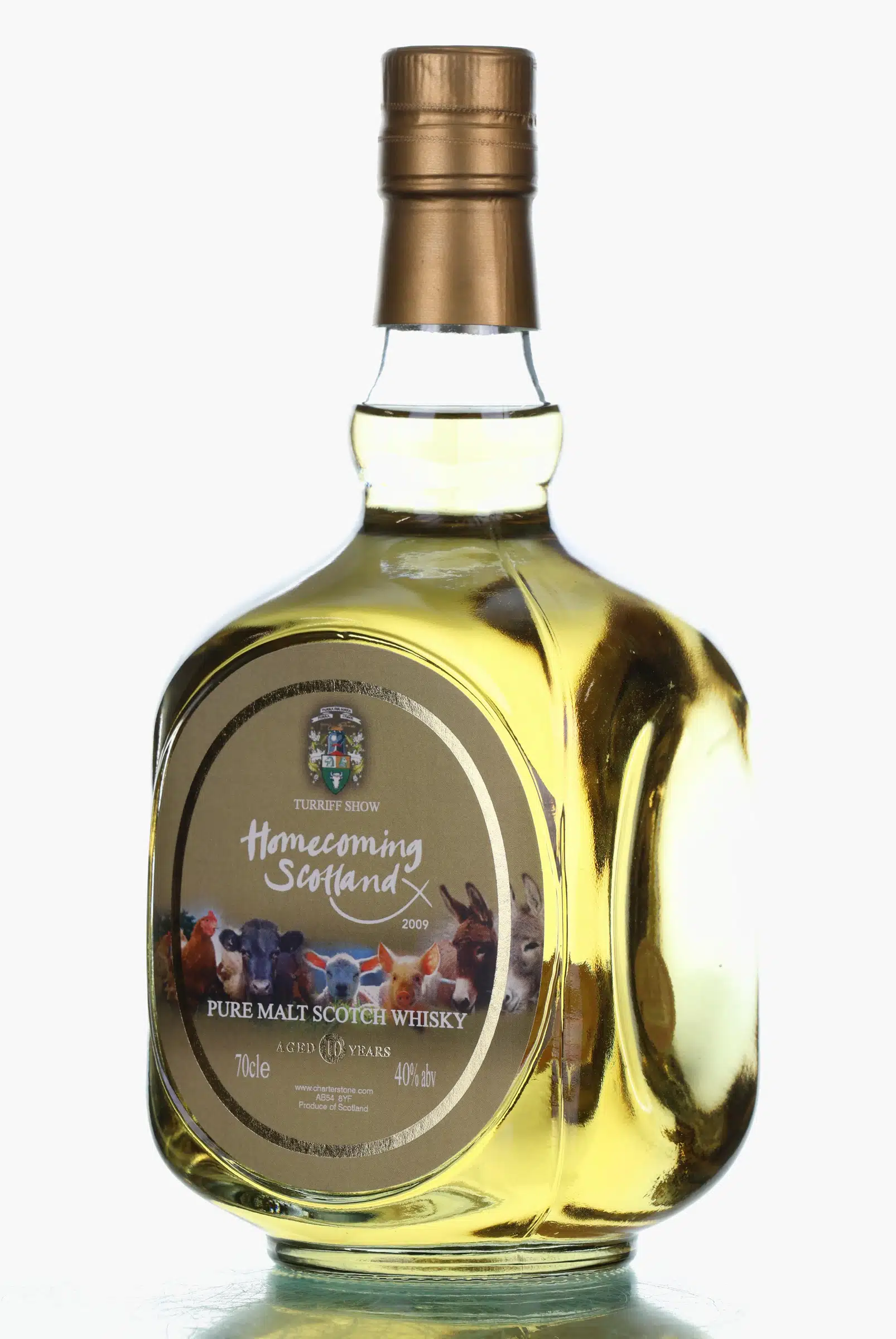 Blended Malt 10 Year Old, 2009, The Charterstone Group, 40% whisky bottle