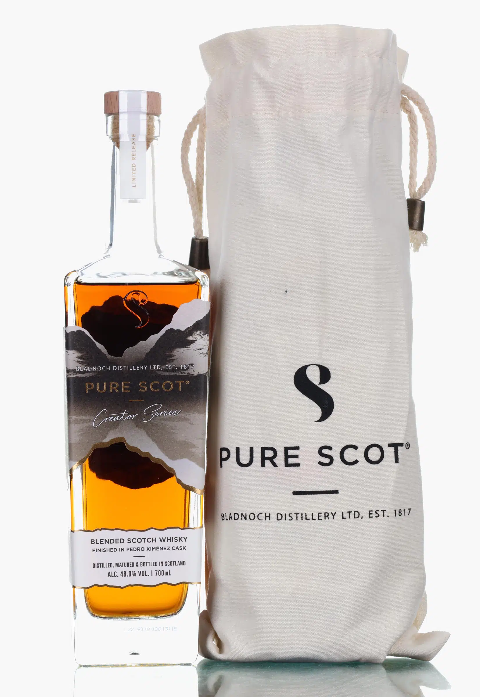 Pure Scot Creator Series Angus Stone, Pedro Ximénez Cask, Batch No. 1, 2022, 48% whisky bottle