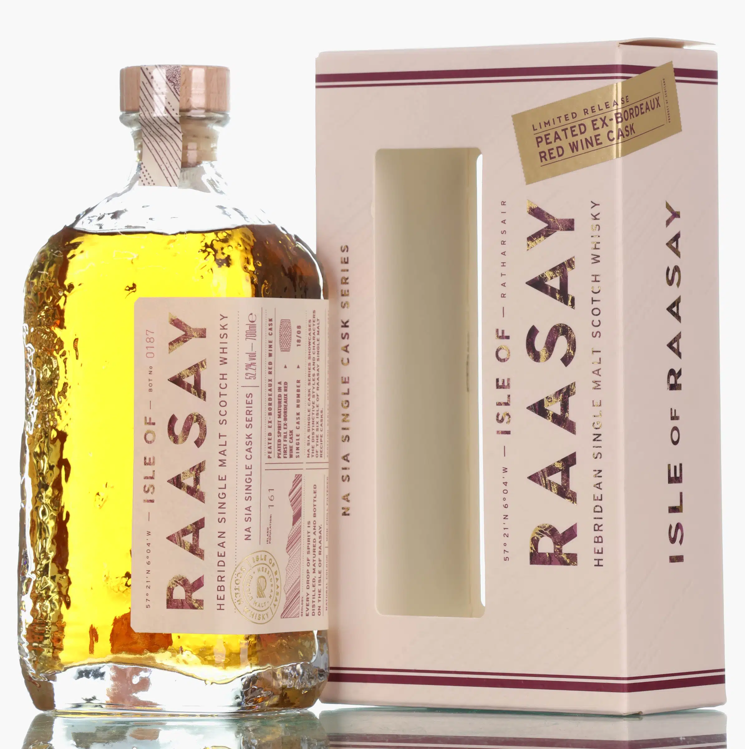 Raasay Na Sia Single Cask Series 18/08 4 Year Old, Ex-Bordeaux Cask, Cask #0180, 2022, 52.2% whisky bottle