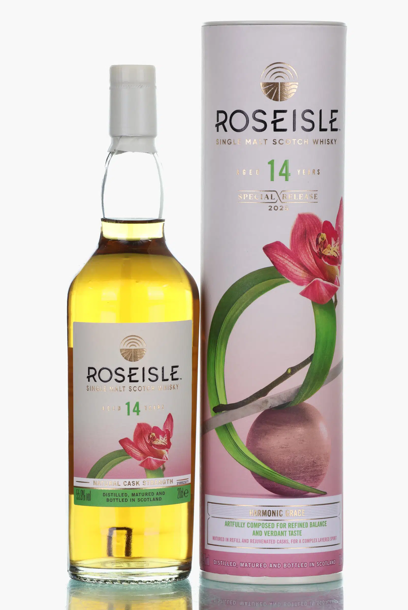 Roseisle Harmonic Grace 14 Year Old, 2025, 55.9% whisky bottle