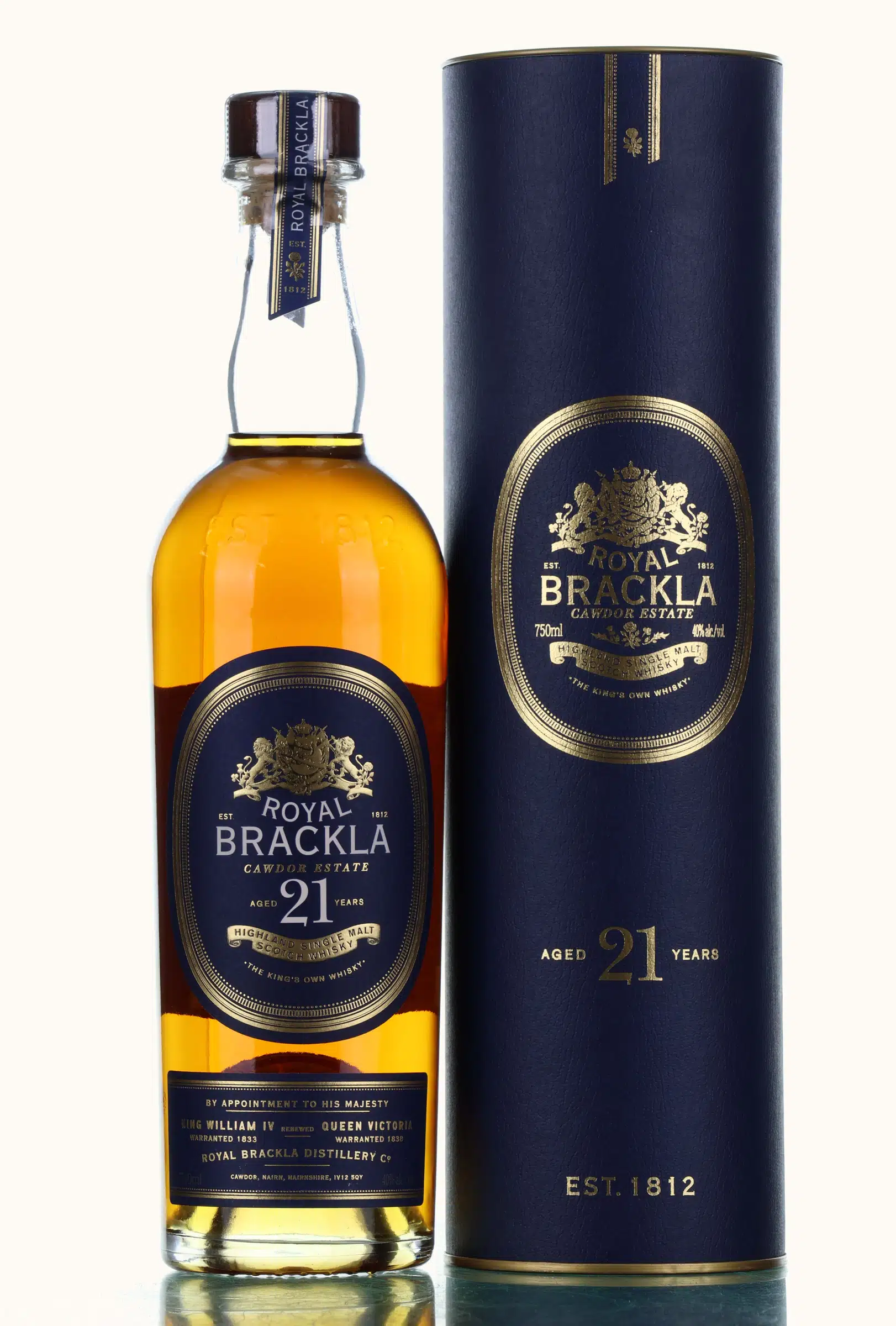 Royal Brackla 21 Year Old, Sherry Cask, 2015, 40%, 75cl whisky bottle