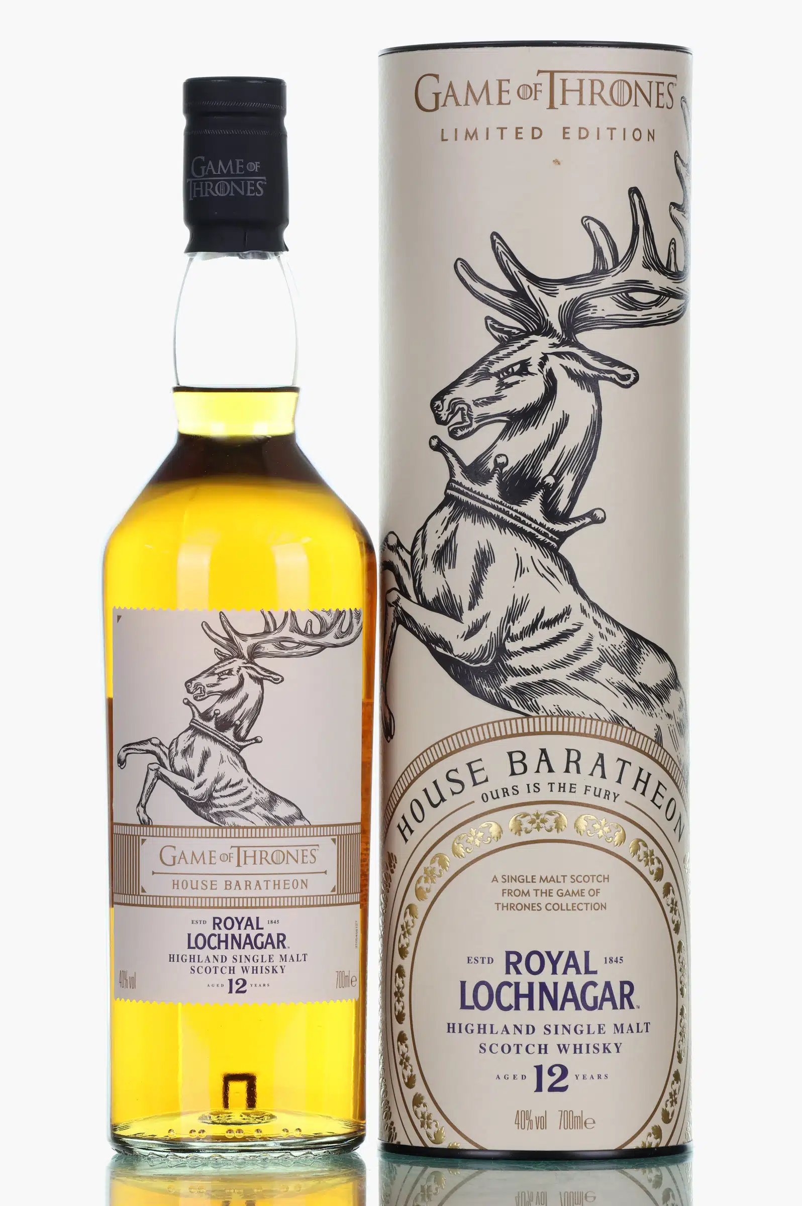 Royal Lochnagar Game of Thrones House Baratheon 12 Year Old, 2019, 40% whisky bottle