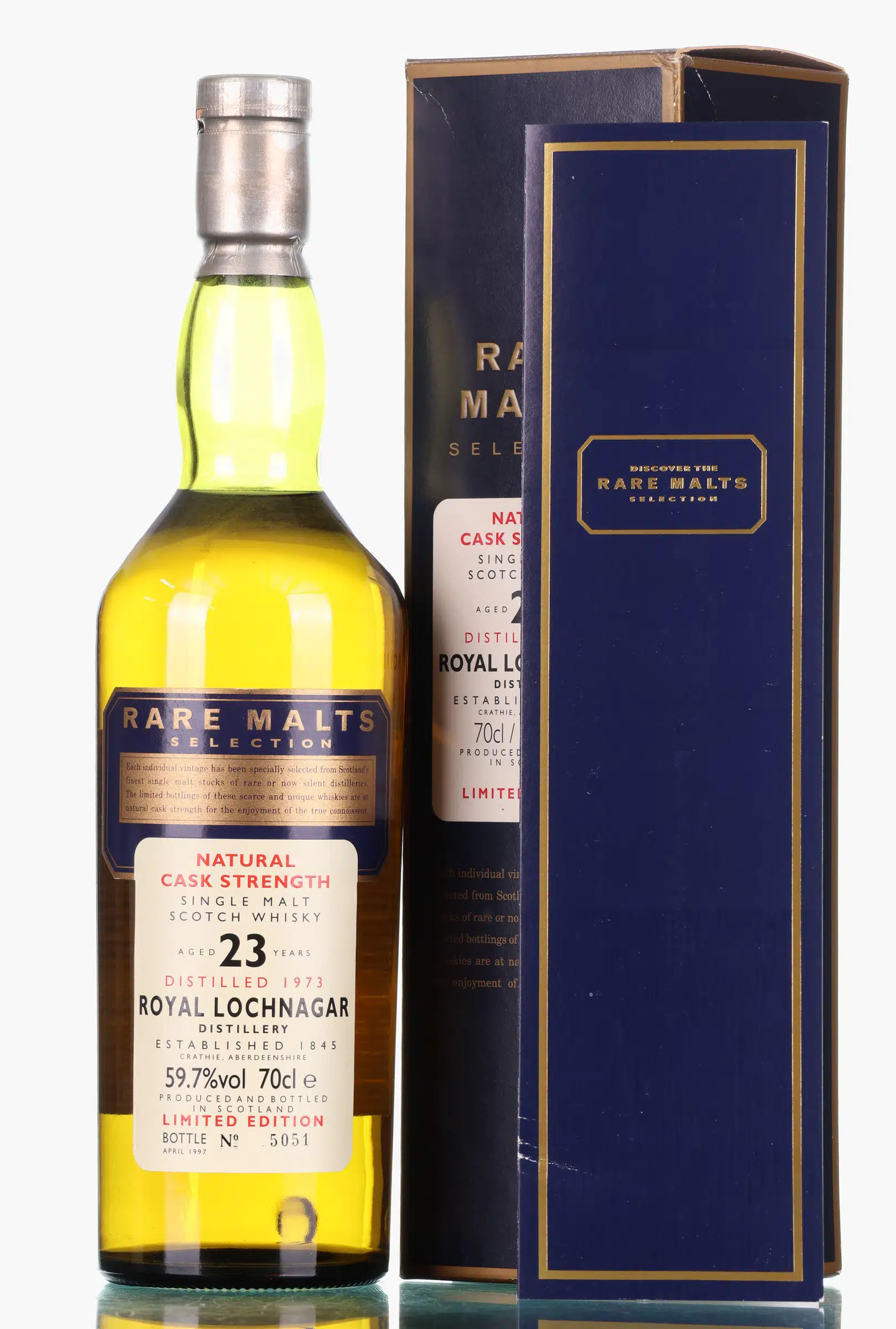 Rare Malts Royal Lochnagar 1973 23 Year Old, Oak Cask, 1997, 59.7% whisky bottle