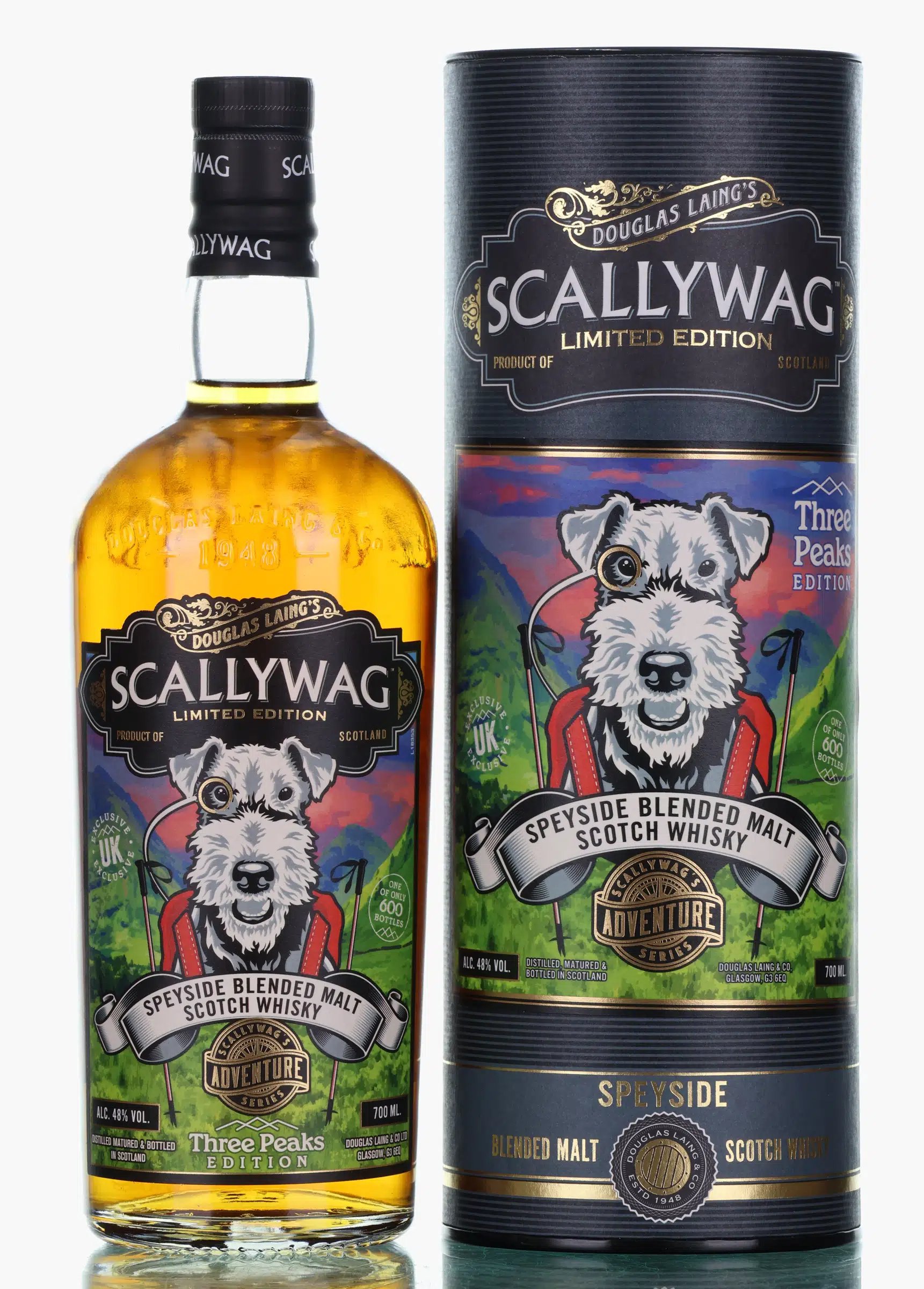 Scallywag Adventure Series Three Peaks Edition UK Exclusive, Sherry Cask, Douglas Laing, 48% whisky bottle