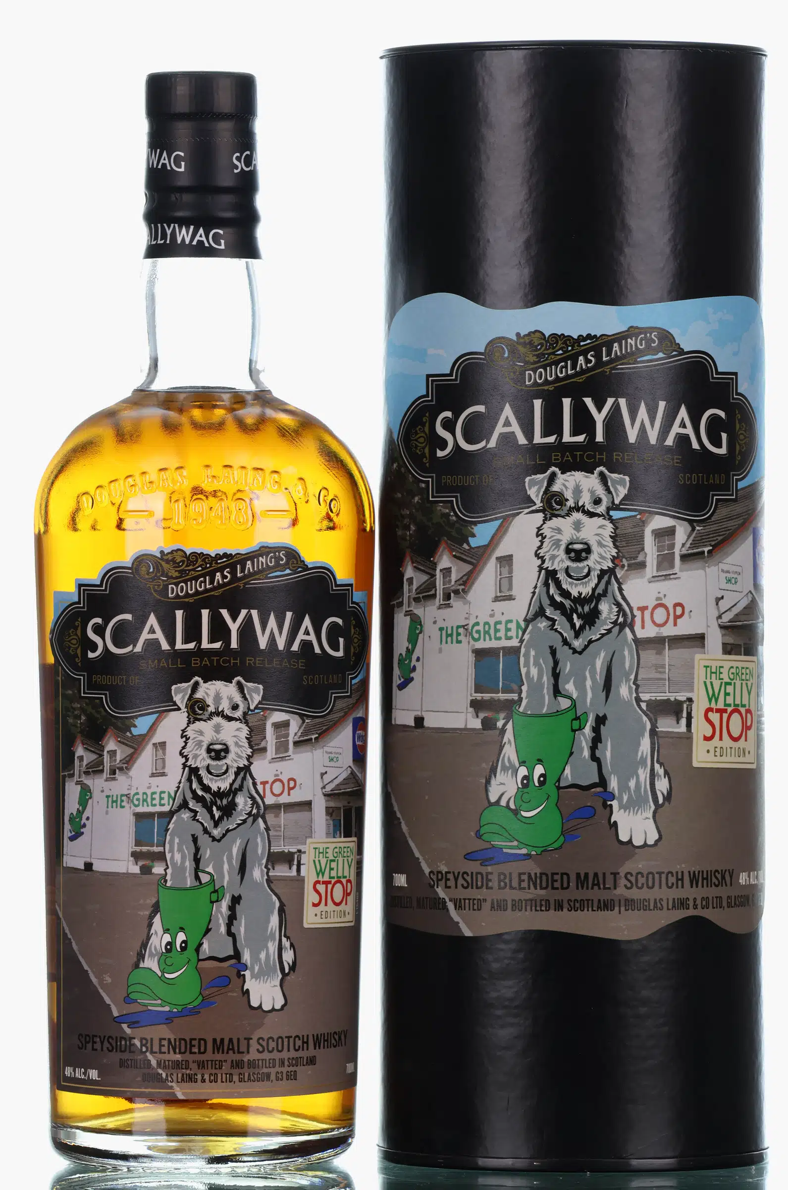 Scallywag Green Welly Stop Edition, Sherry & Bourbon Cask, Douglas Laing, 48% whisky bottle