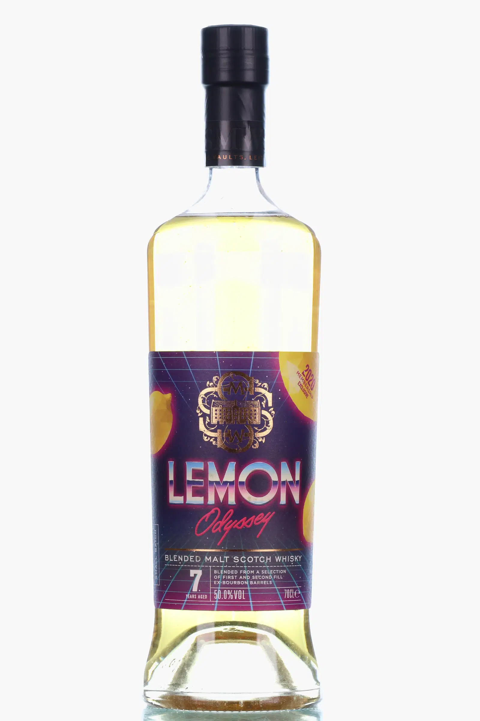 SMWS Lemon Odyssey Small Batch 7 Year Old, Bourbon Cask, SM0.001, 2012, Scotch Malt Whisky Society, 50% whisky bottle