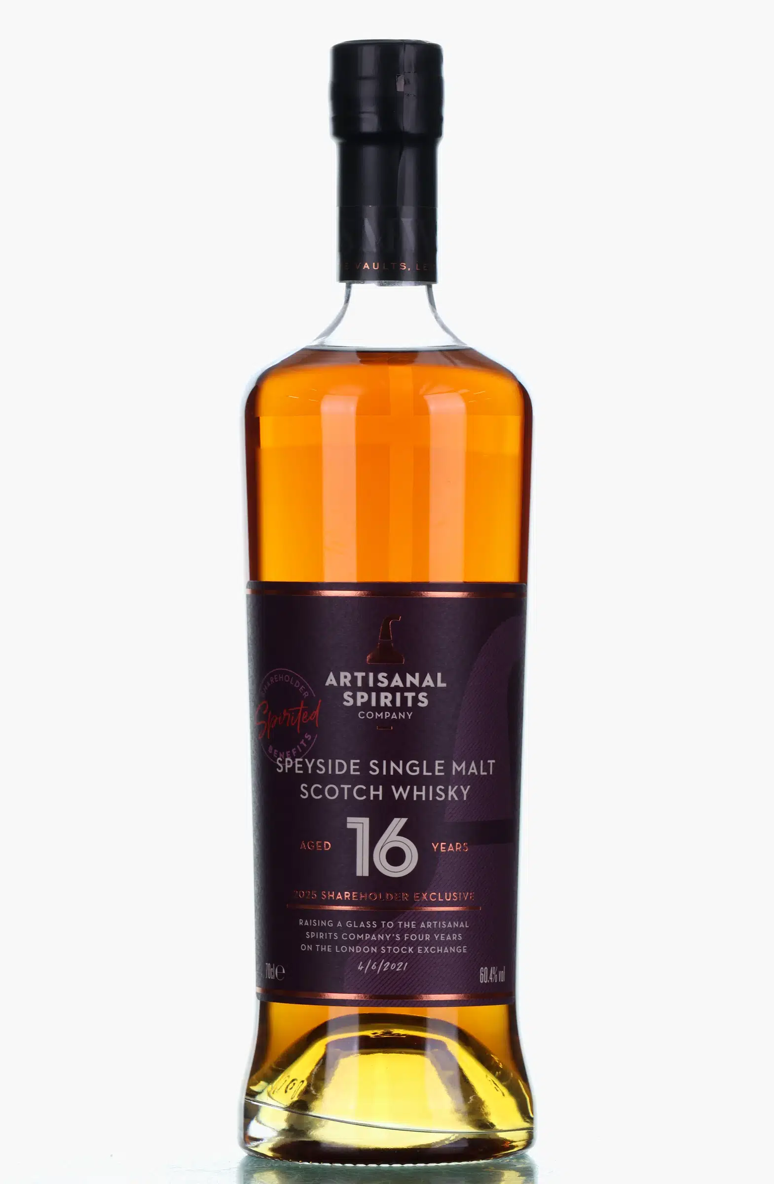Speyside Shareholder Exclusive 16 Year Old, Bourbon & Sherry Cask, 2025, 60.4% whisky bottle