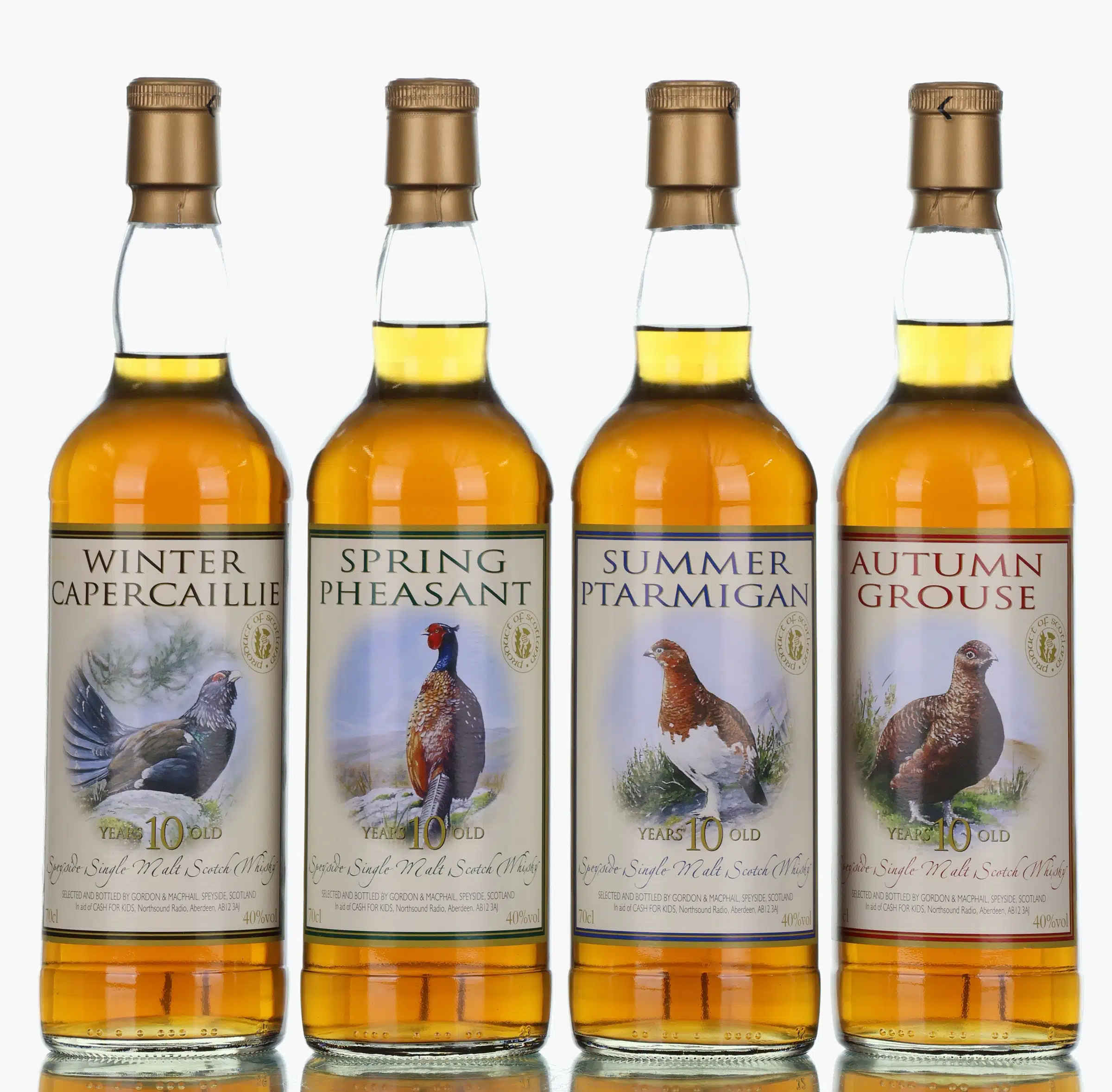 Speyside Single Malts Game Birds Series 10 Year Old, Gordon & MacPhail, 40% whisky bottle