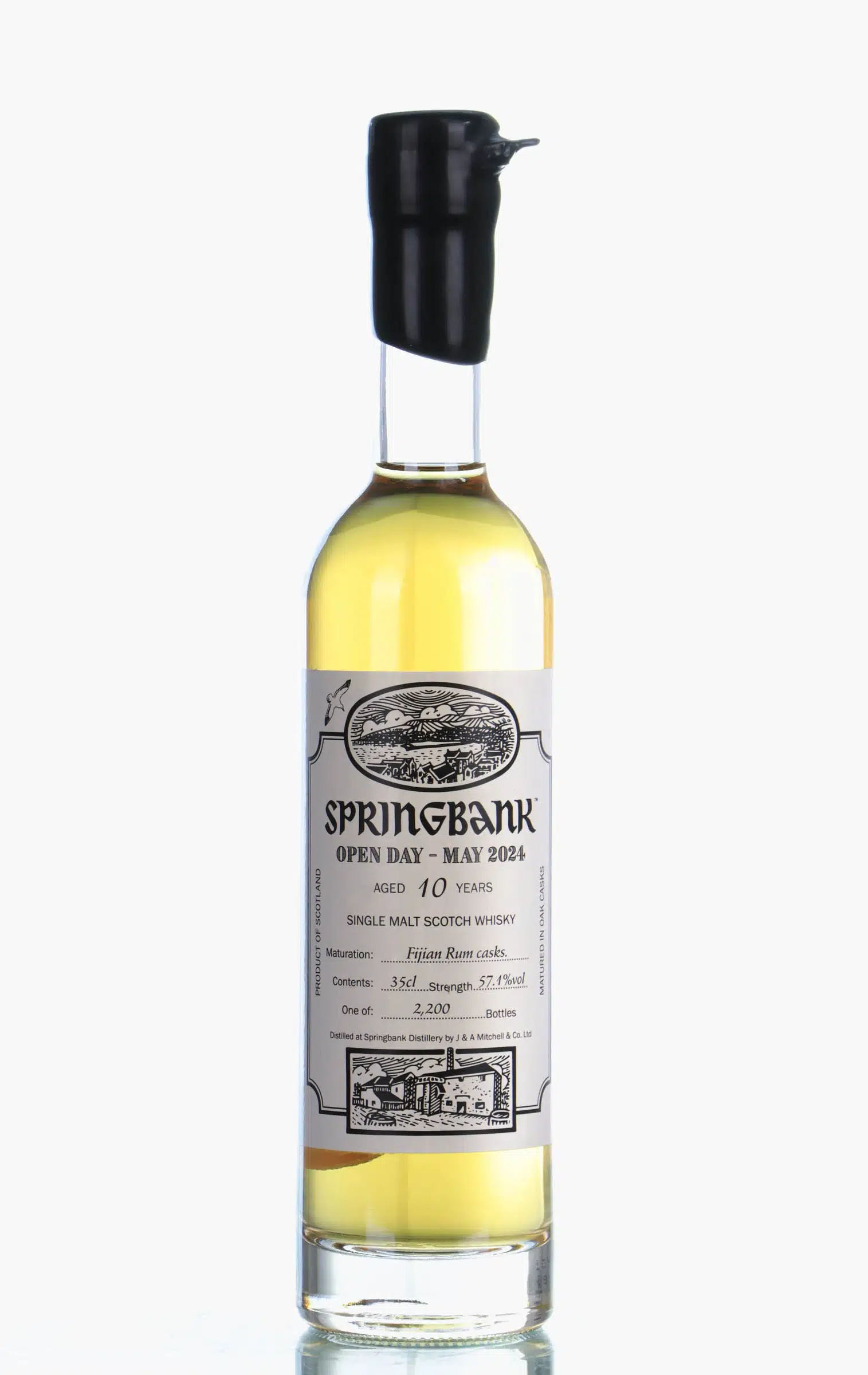 Springbank Open Day 2024 10 Year Old, Fijian Rum Cask, 2024, 57.1% whisky bottle