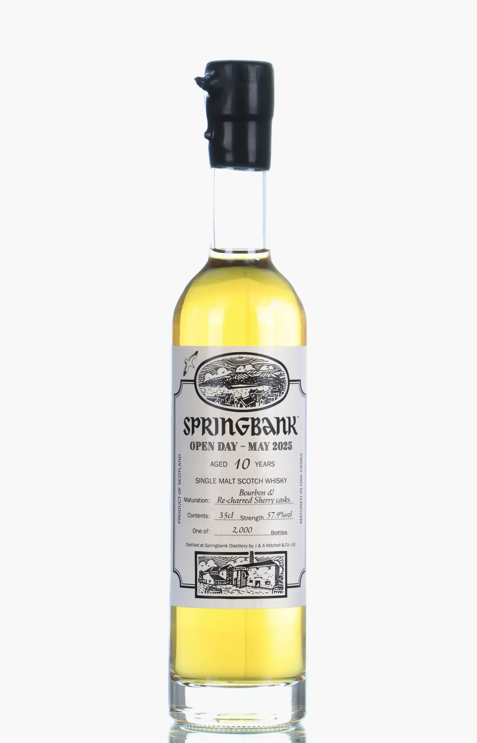 Springbank Open Day May 2025 10 Year Old, Bourbon & Re-charred Sherry Cask, 2025, 57.9% whisky bottle