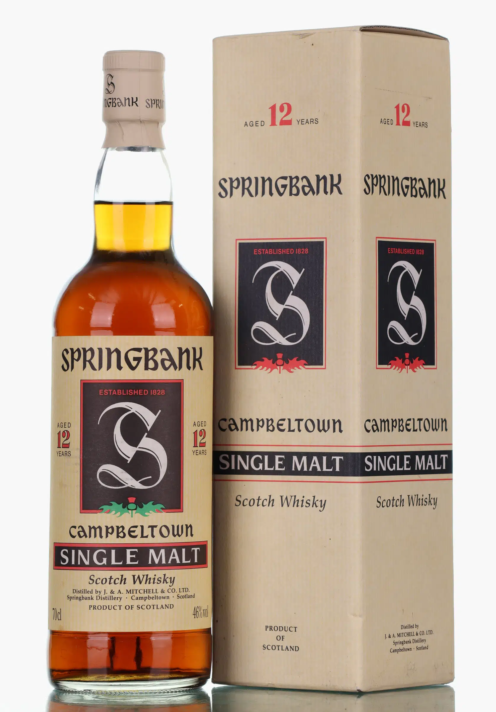 Springbank Green Thistle 12 Year Old, Sherry Cask, 46% whisky bottle