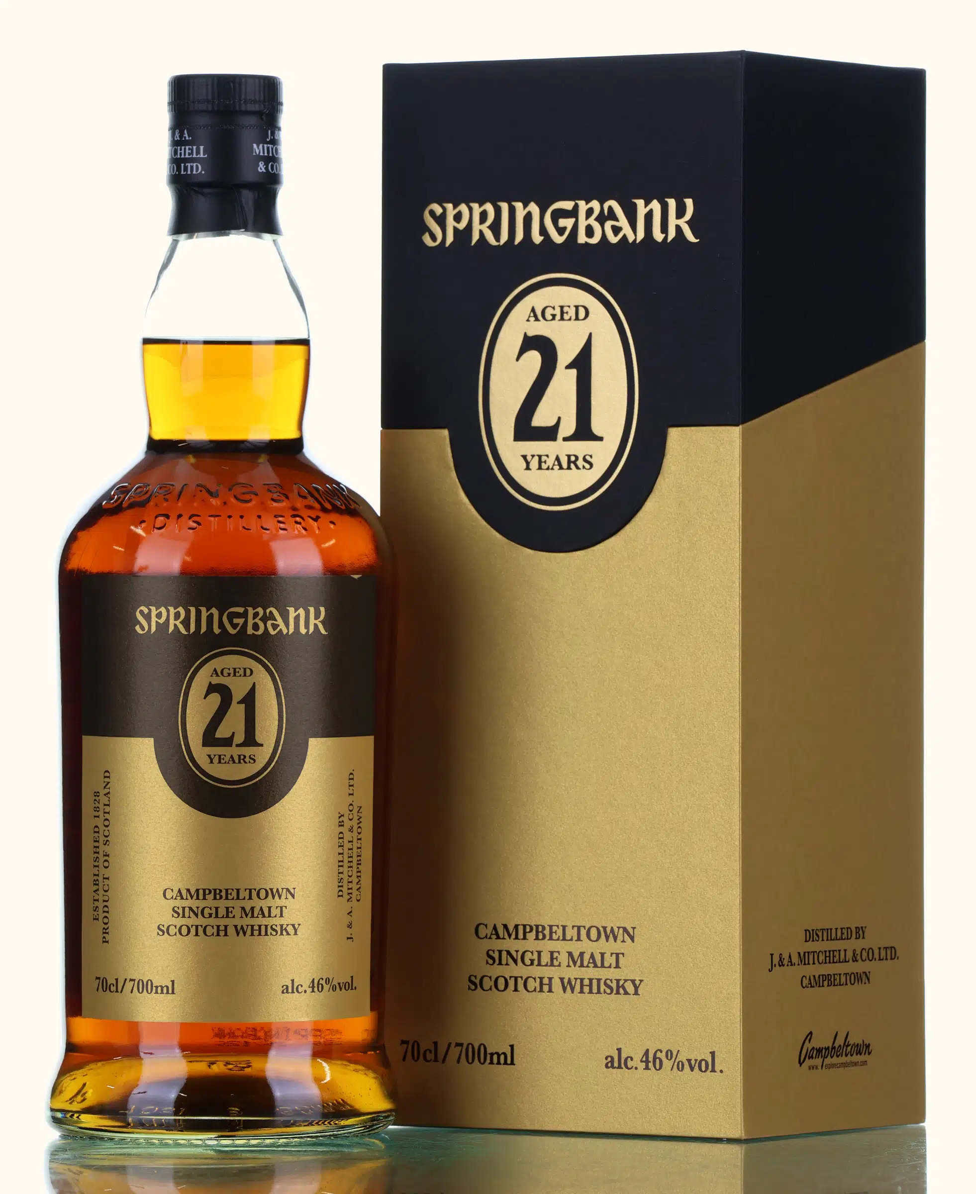 Springbank 21 Year Old, Bourbon & Port & Rum & Sherry Cask, 26/126, 2026, 46% whisky bottle