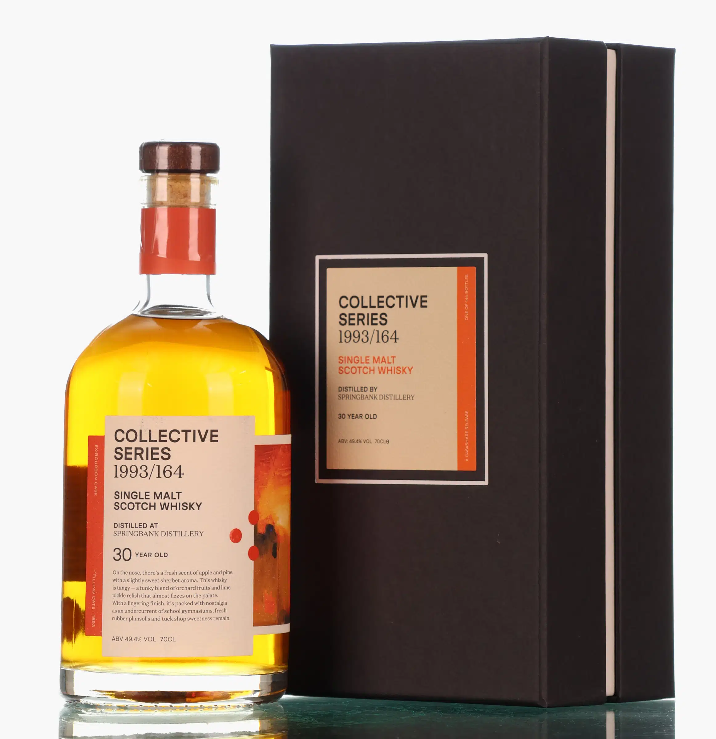 Springbank Collective Series 30 Year Old, Bourbon Cask, Cask #164, 1993, Caskshare, 49.4% whisky bottle