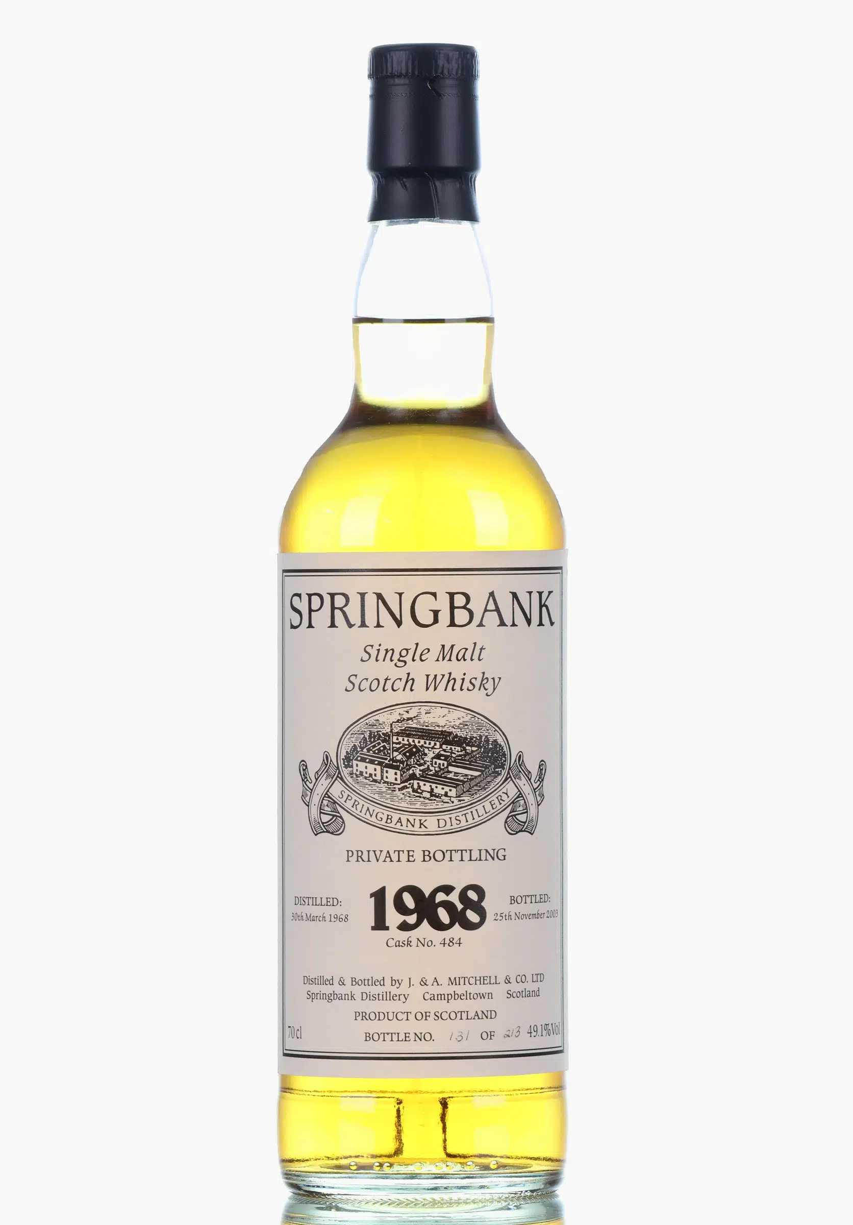 Springbank Private Bottling 35 Year Old, Cask #484, 2003, 49.1% whisky bottle
