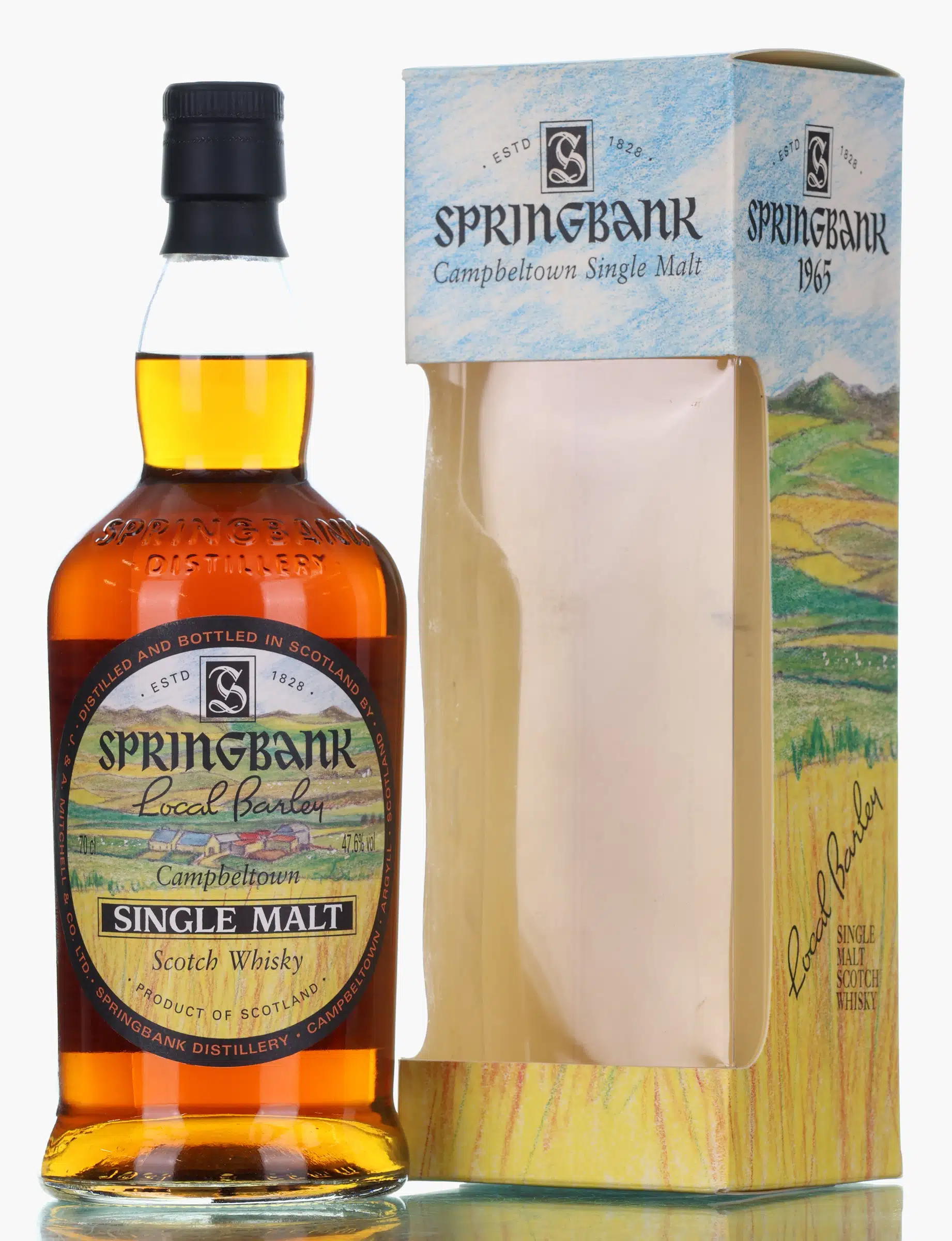 Springbank 1965 Local Barley Cask #8 36 Year Old, Refill Cask, Cask #8, 2001, 47.6% whisky bottle