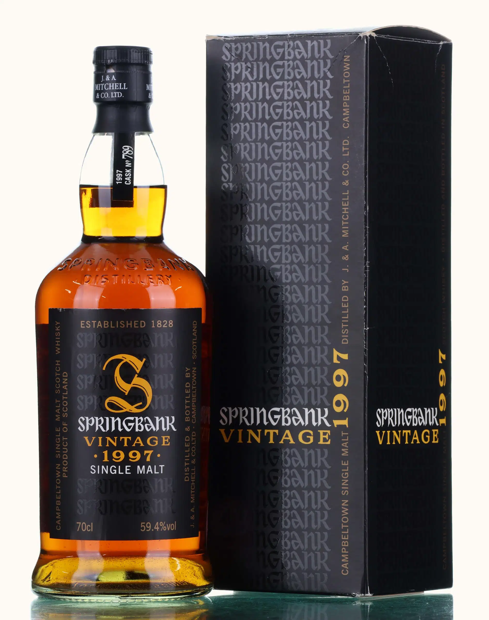 Springbank Vintage 11 Year Old, Cask #789, 2008, 59.4% whisky bottle