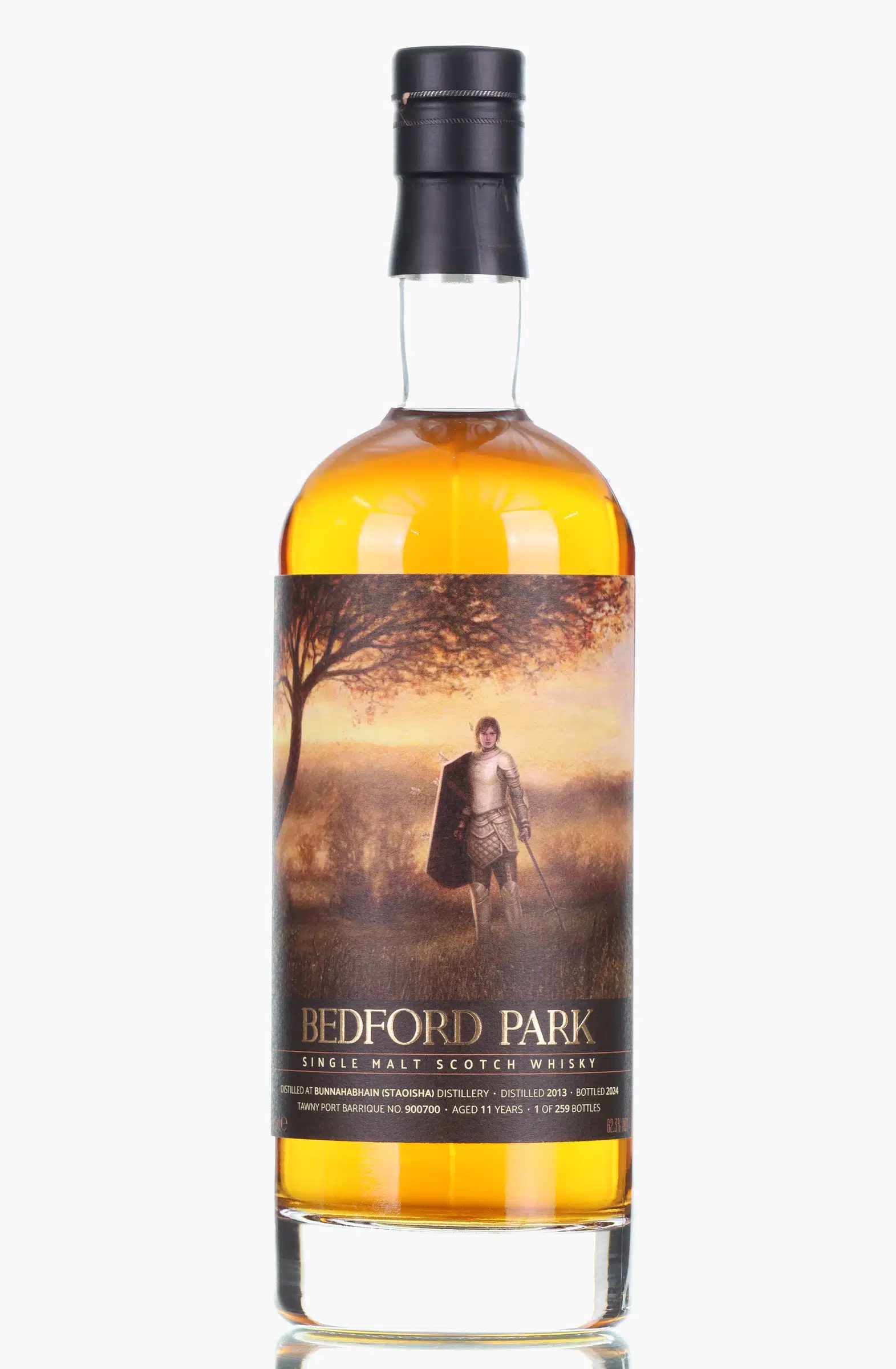 Bunnahabhain Staoisha Chess Series "a2" 11 Year Old, Tawny Port Barrique Cask, Cask #900700, 2013, Bedford Park, 62.3% whisky bottle