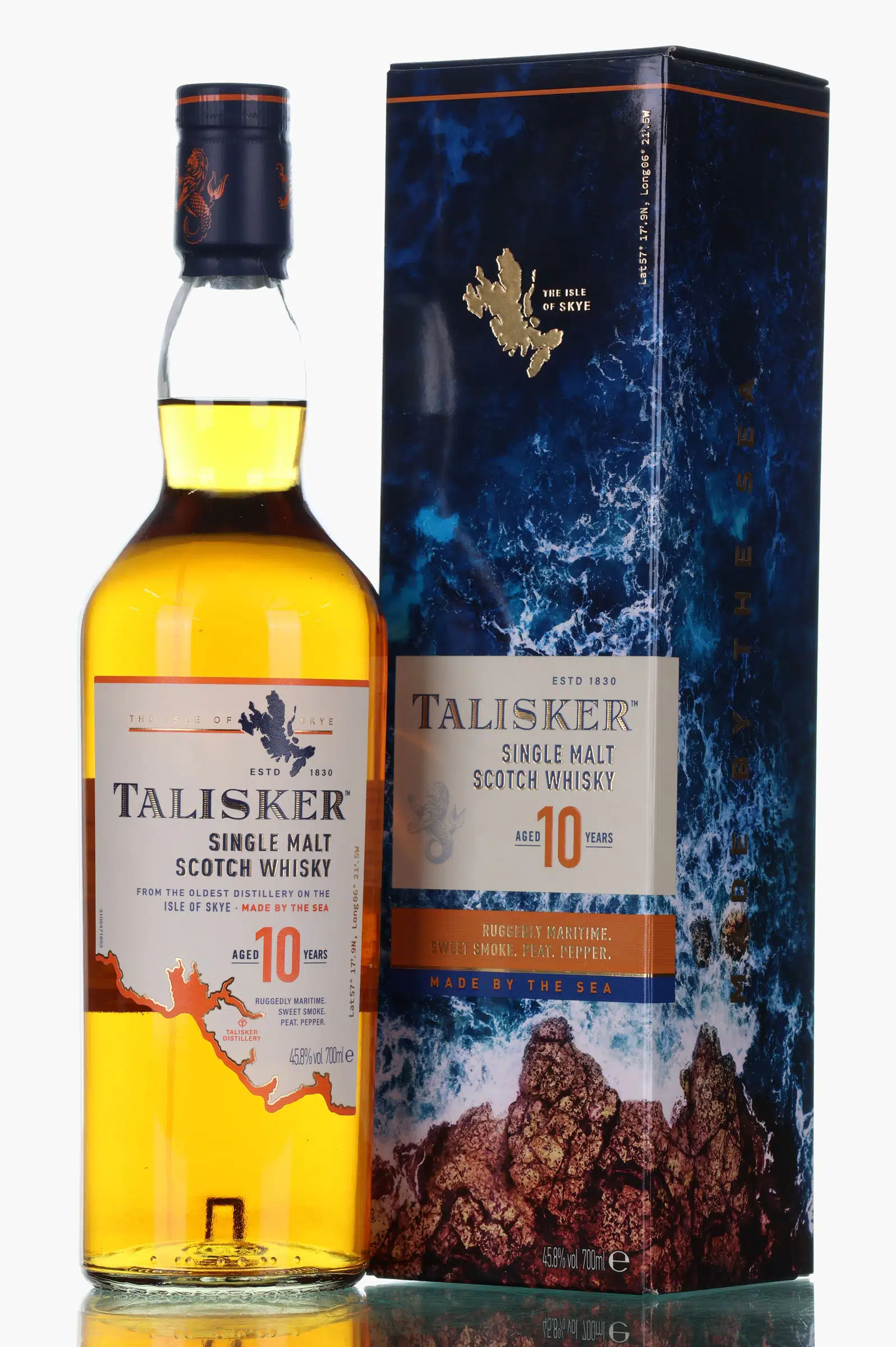 Talisker 10 Year Old, American & European Oak Cask, 45.8%