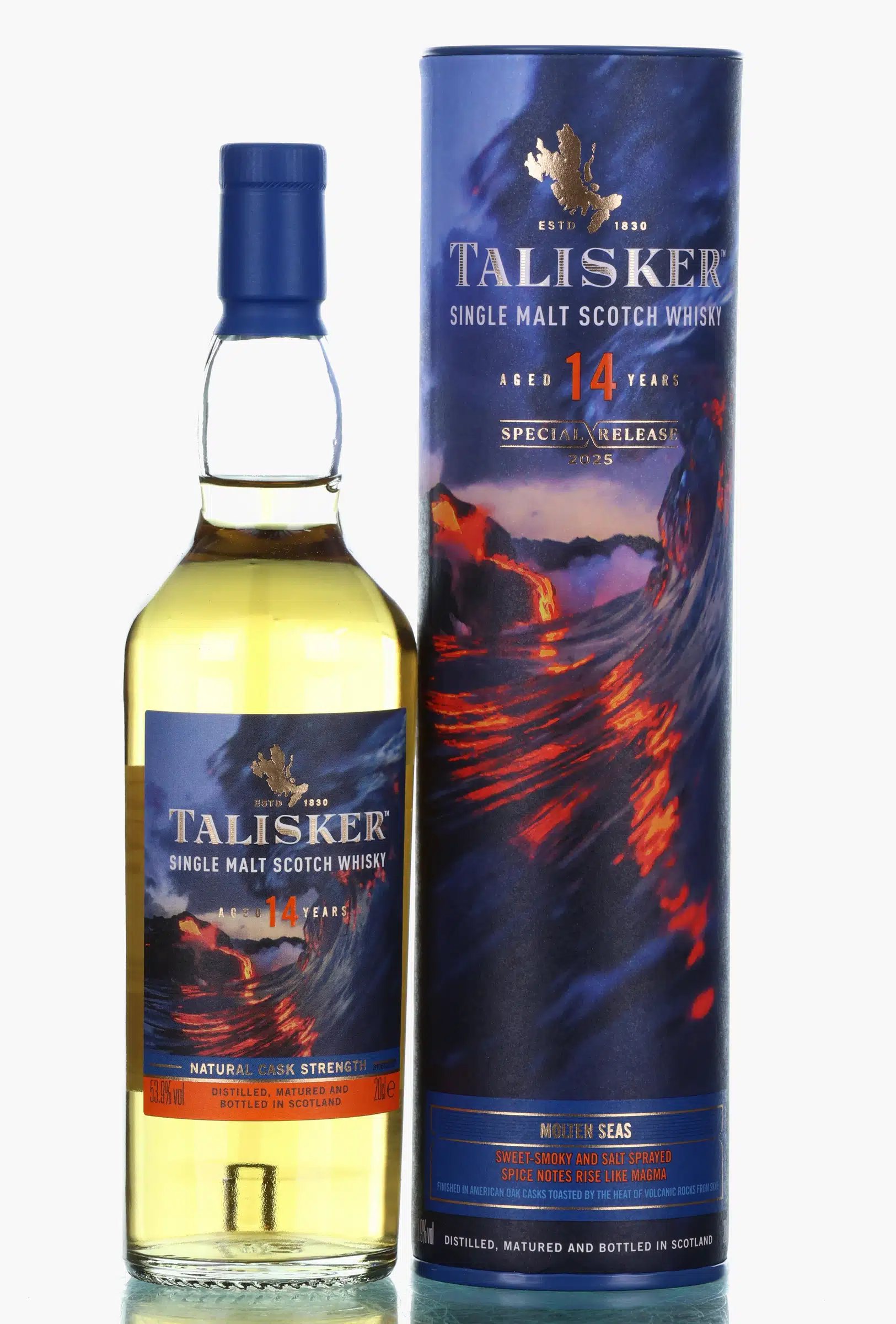 Talisker Molten Seas Diageo Special Releases 2025 14 Year Old, American Oak & Ex-Bourbon Cask, 2025, 53.9% whisky bottle