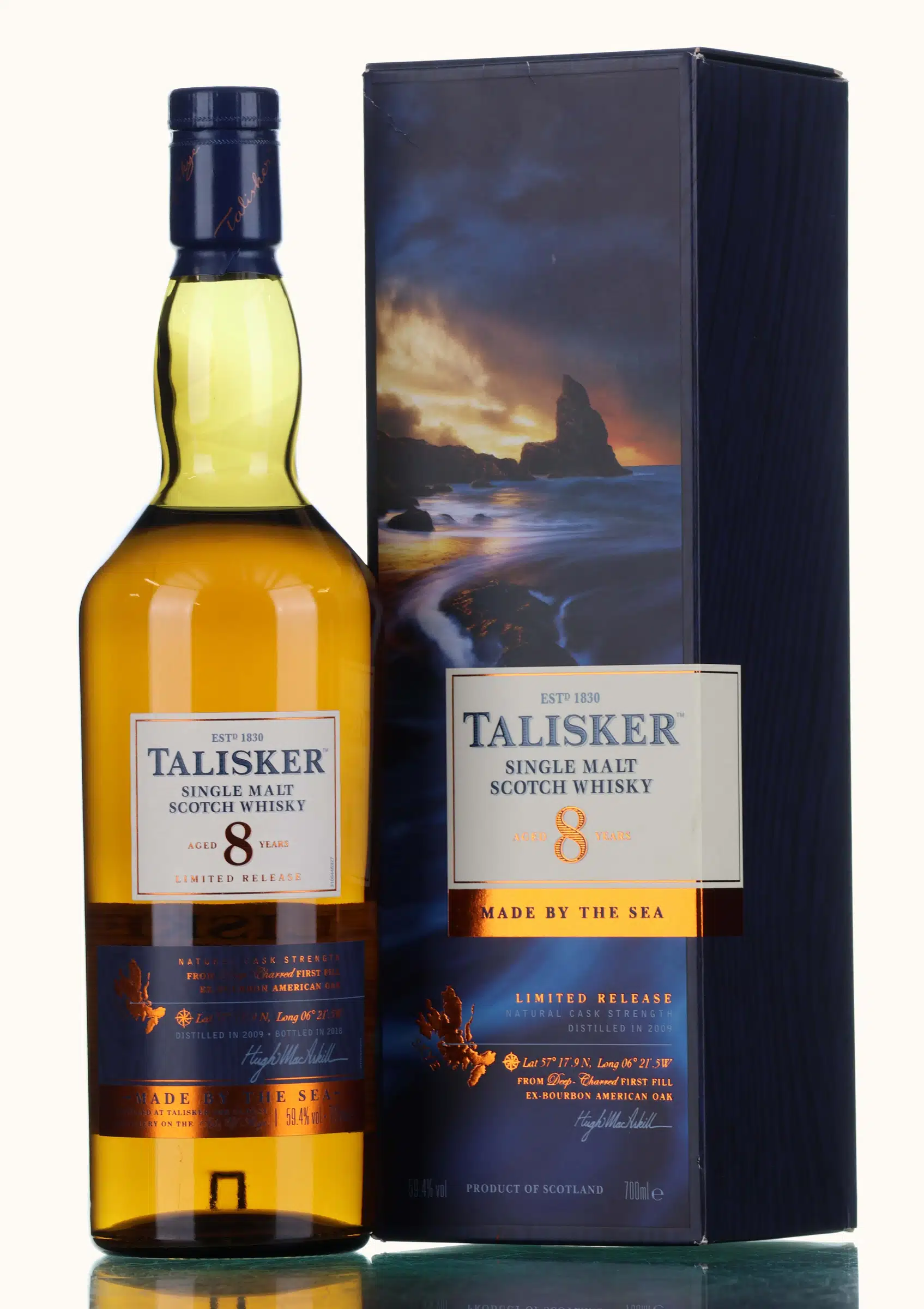 Talisker Limited Release 8 Year Old, Bourbon Cask, 2018, 59.4% whisky bottle