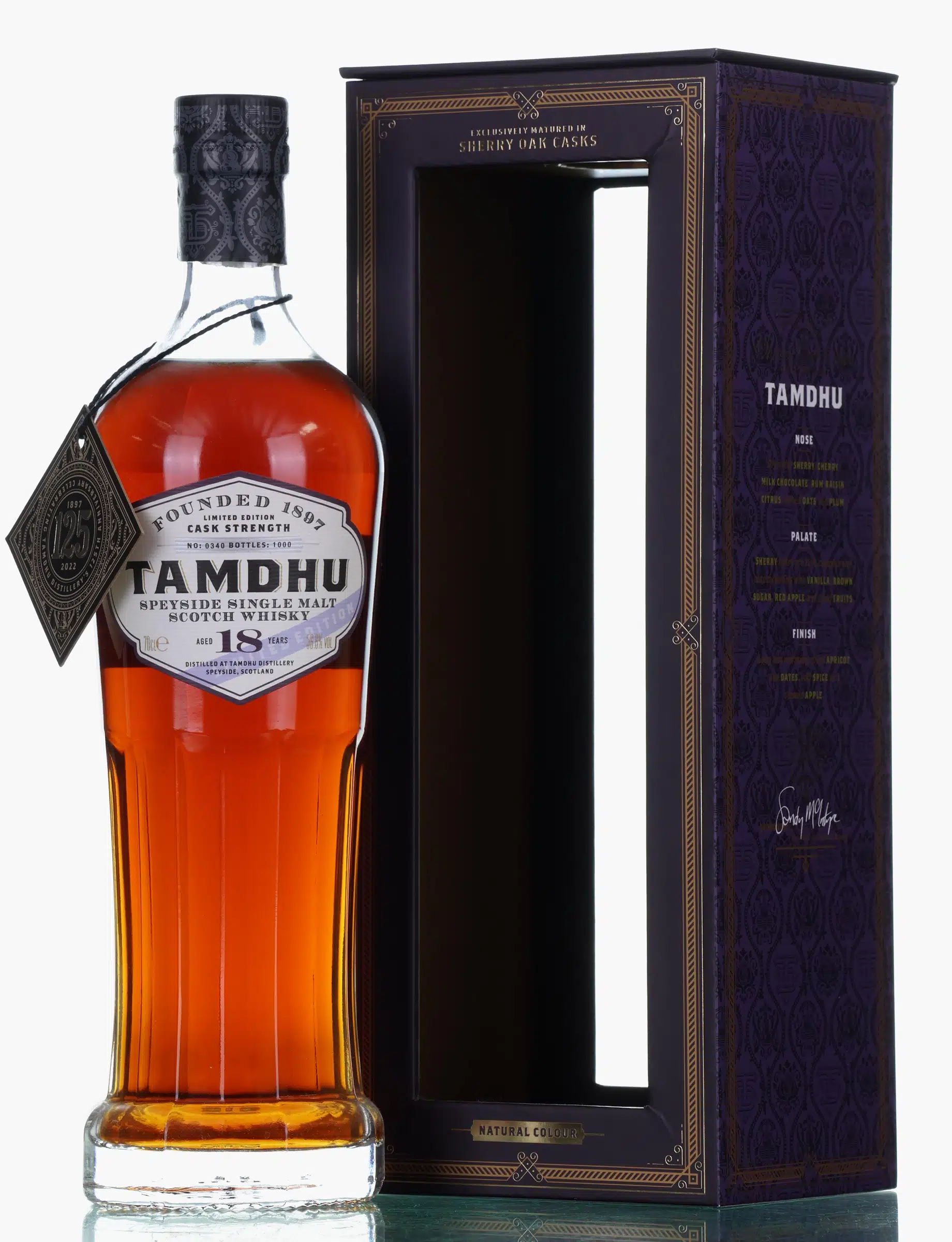 Tamdhu Cask Strength 18 Year Old, Oloroso Sherry Cask, 2022, 56.8% whisky bottle