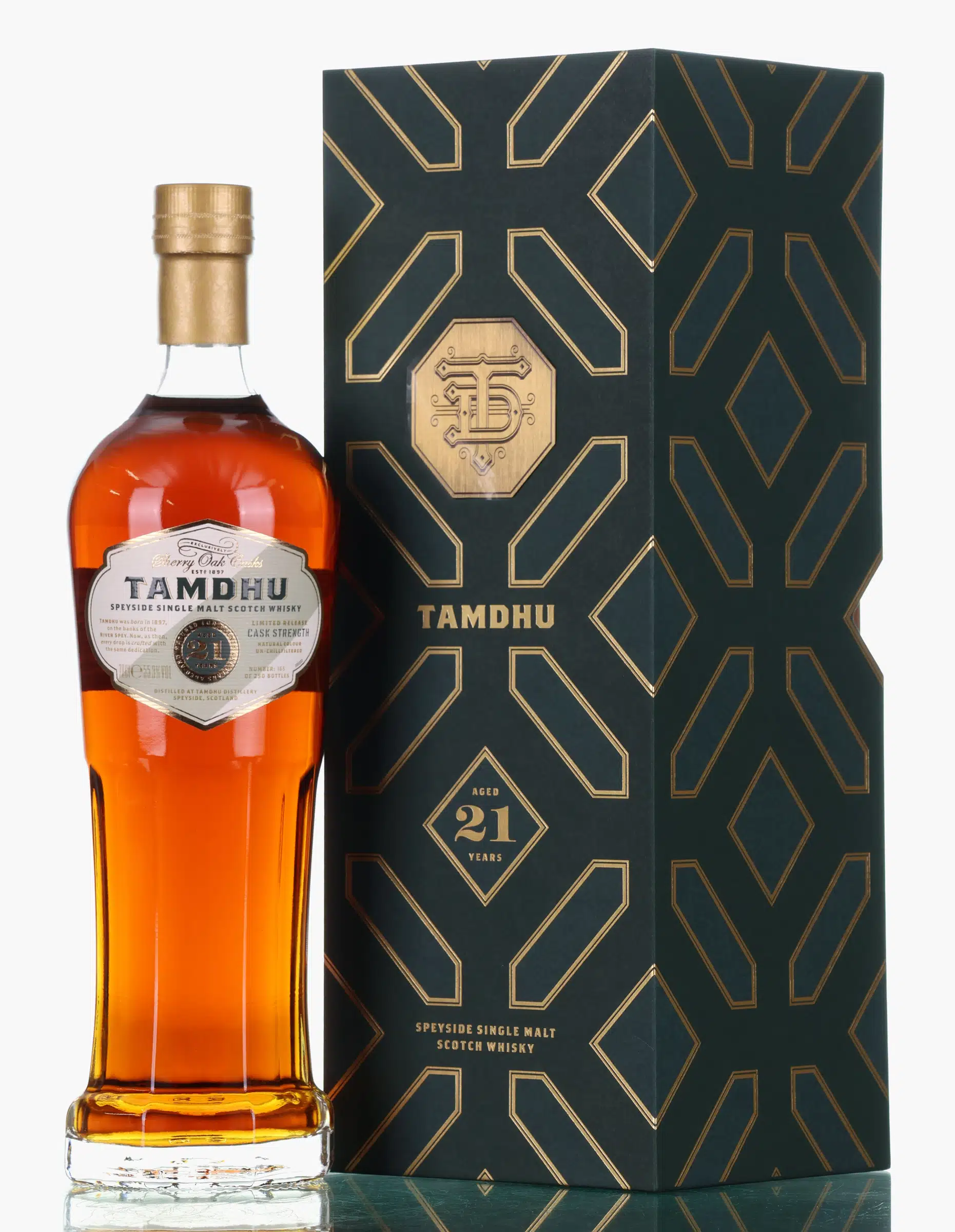 Tamdhu Cask Strength Limited Edition 21 Year Old, Oloroso Sherry Cask, 2025, 55.3% whisky bottle