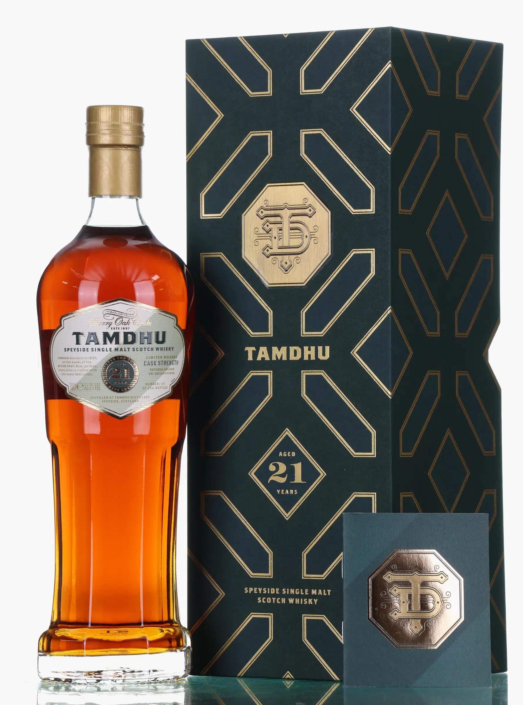 Tamdhu 21 Year Old, Sherry Cask, 55.3% whisky bottle