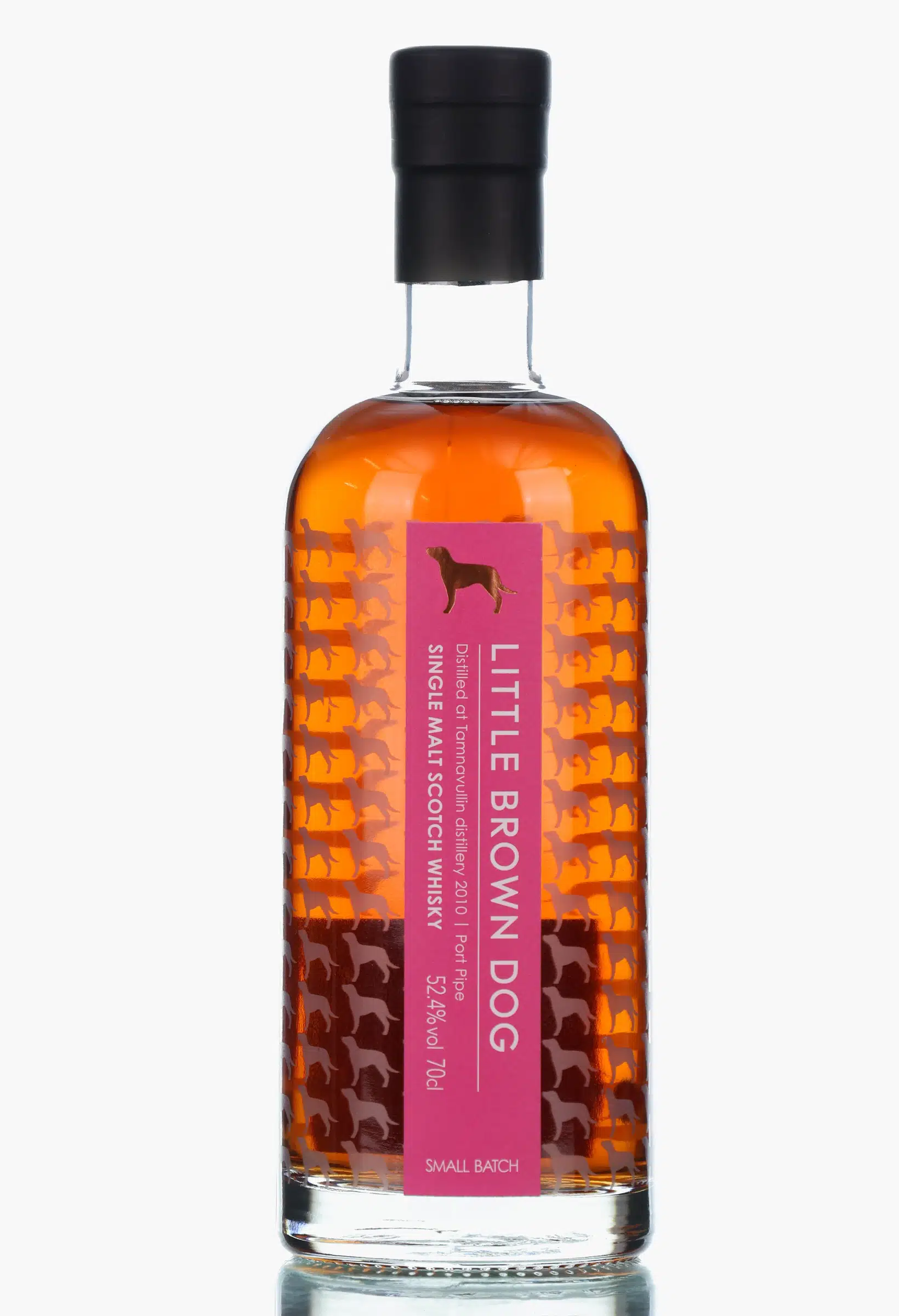 Tamnavulin Little Brown Dog Port Pipe Small Batch 14 Year Old, Port Pipe Cask, 2010, Little Brown Dog, 52.4% whisky bottle