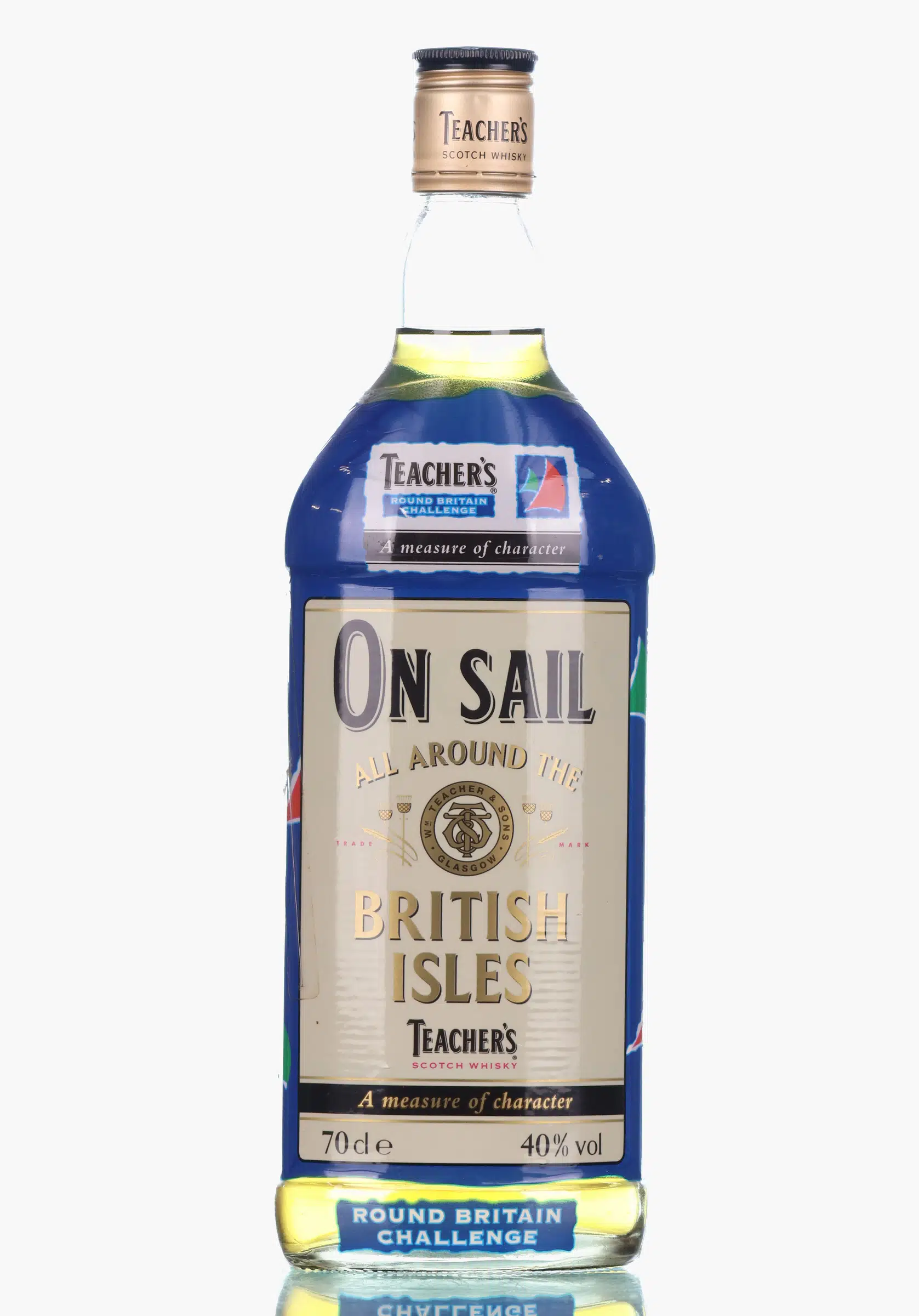 Teachers Highland Cream On Sail All Around The British Isles, Bourbon Cask, 1996, 40% whisky bottle