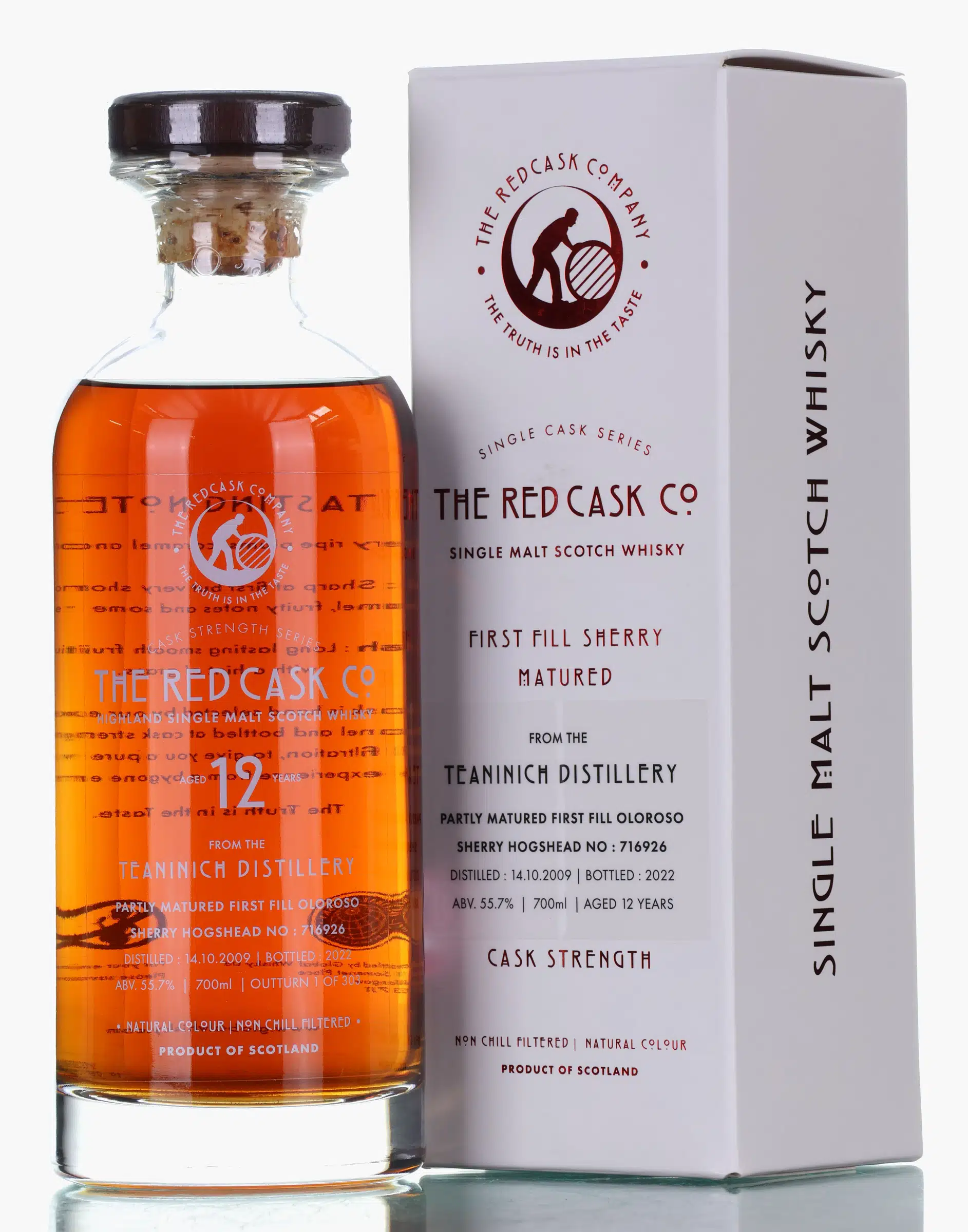 Teaninich 12 Year Old, Sherry Cask, Cask #716926, 2009, Global Whisky, 55.7% whisky bottle