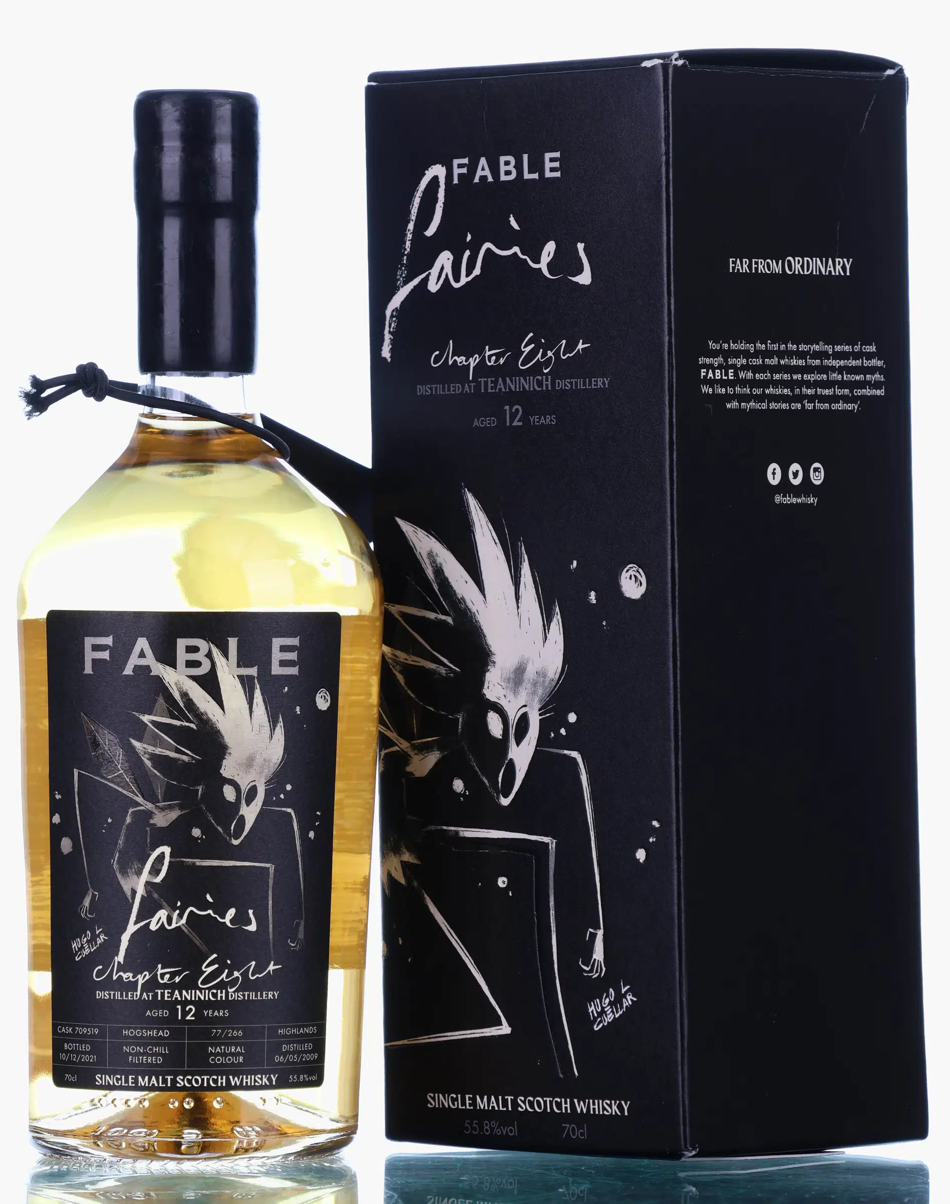 Teaninich Fable Vol.1 Chapter 8 'Fairies' 12 Year Old, Refill Hogshead Cask, Cask #709519, 2009, Fable, 55.8% whisky bottle