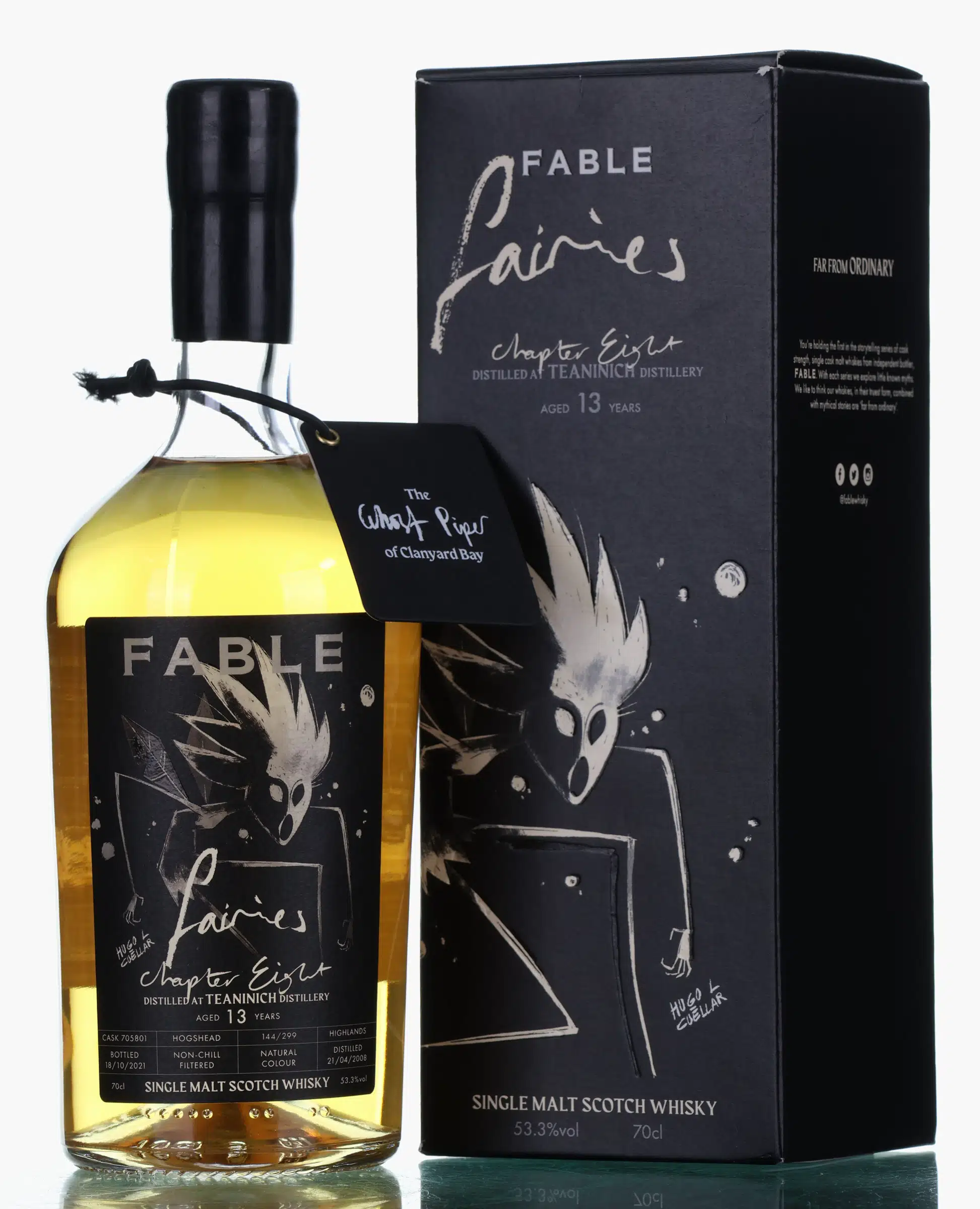 Teaninich Fairies Chapter Eight 13 Year Old, Hogshead Cask, Cask #705801, 2008, Fable, 53.3% whisky bottle