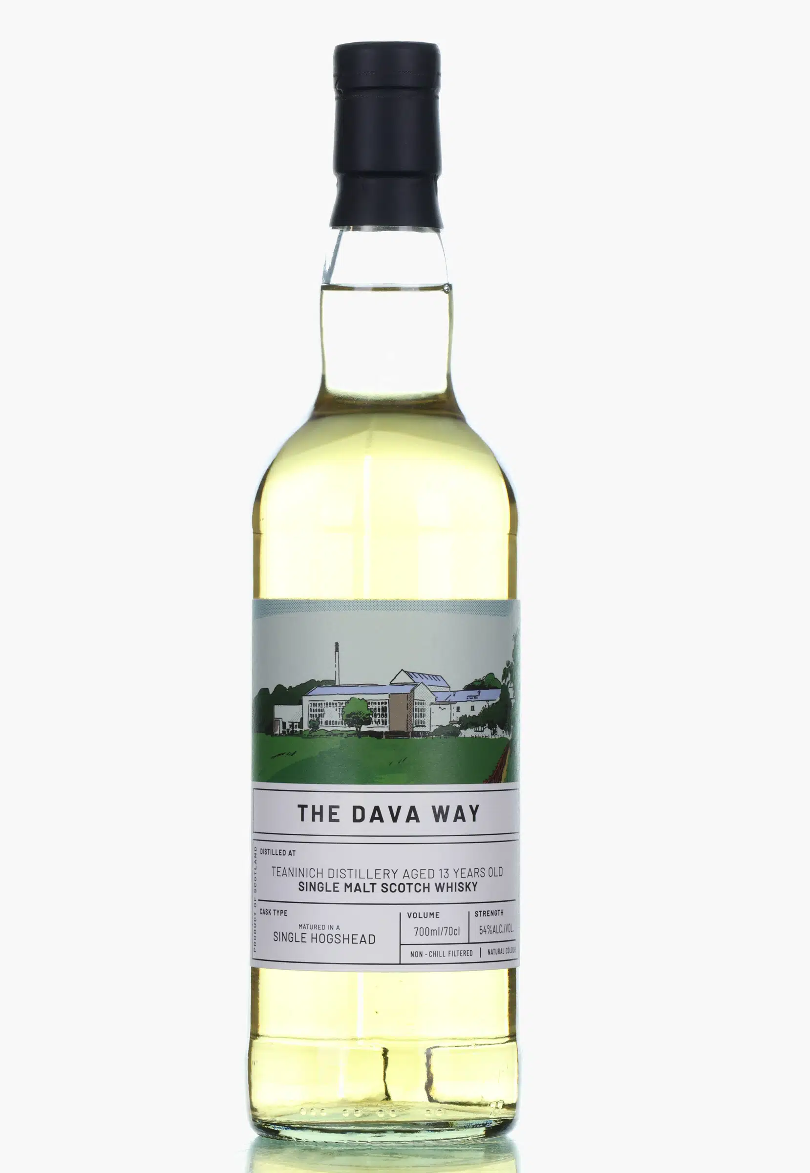 Teaninich The Dava Way 13 Year Old, Hogshead Cask, 2009, Dunphail Distillery, 54% whisky bottle