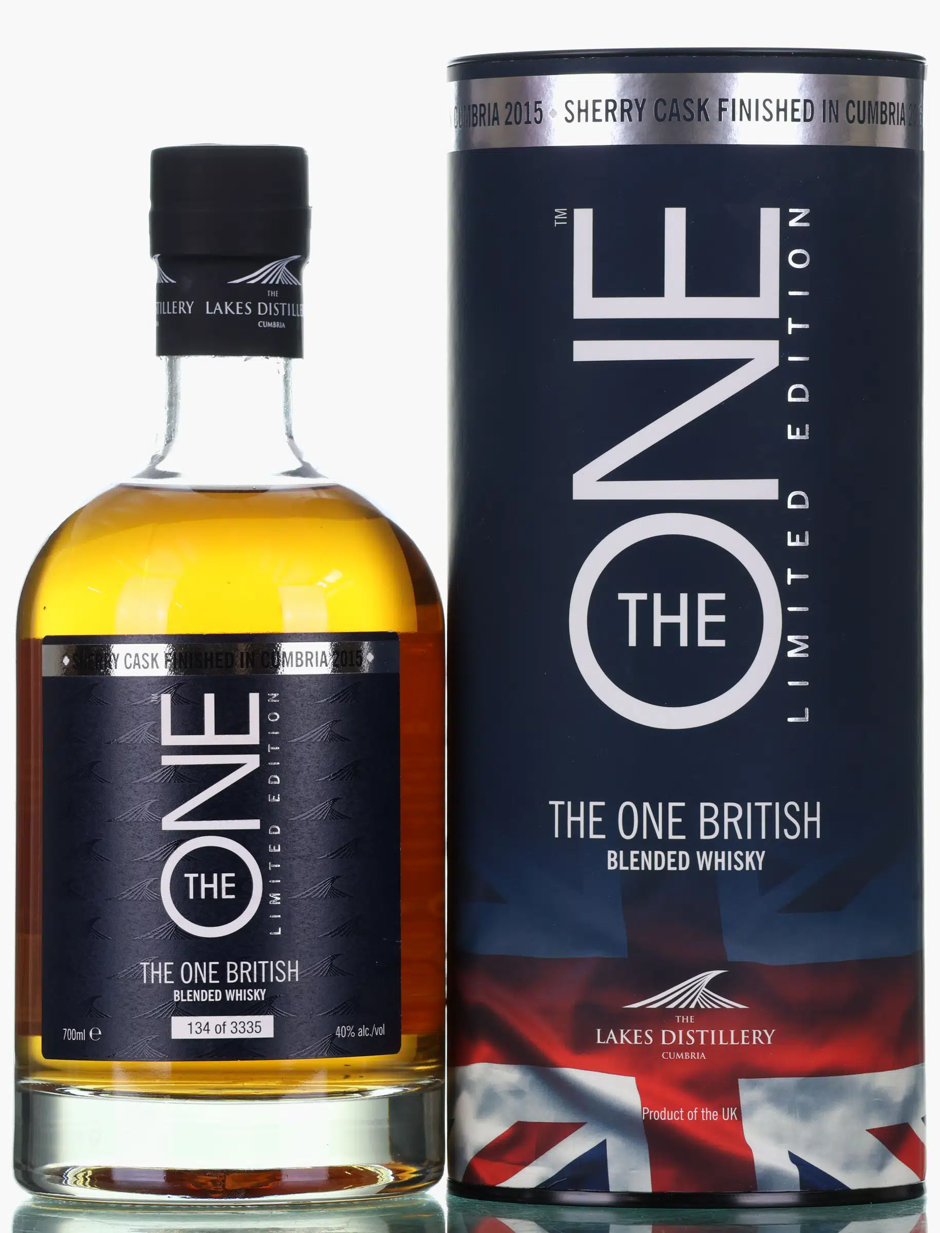 Lakes Distillery The One British Blended Whisky Sherry Cask, 40% whisky bottle