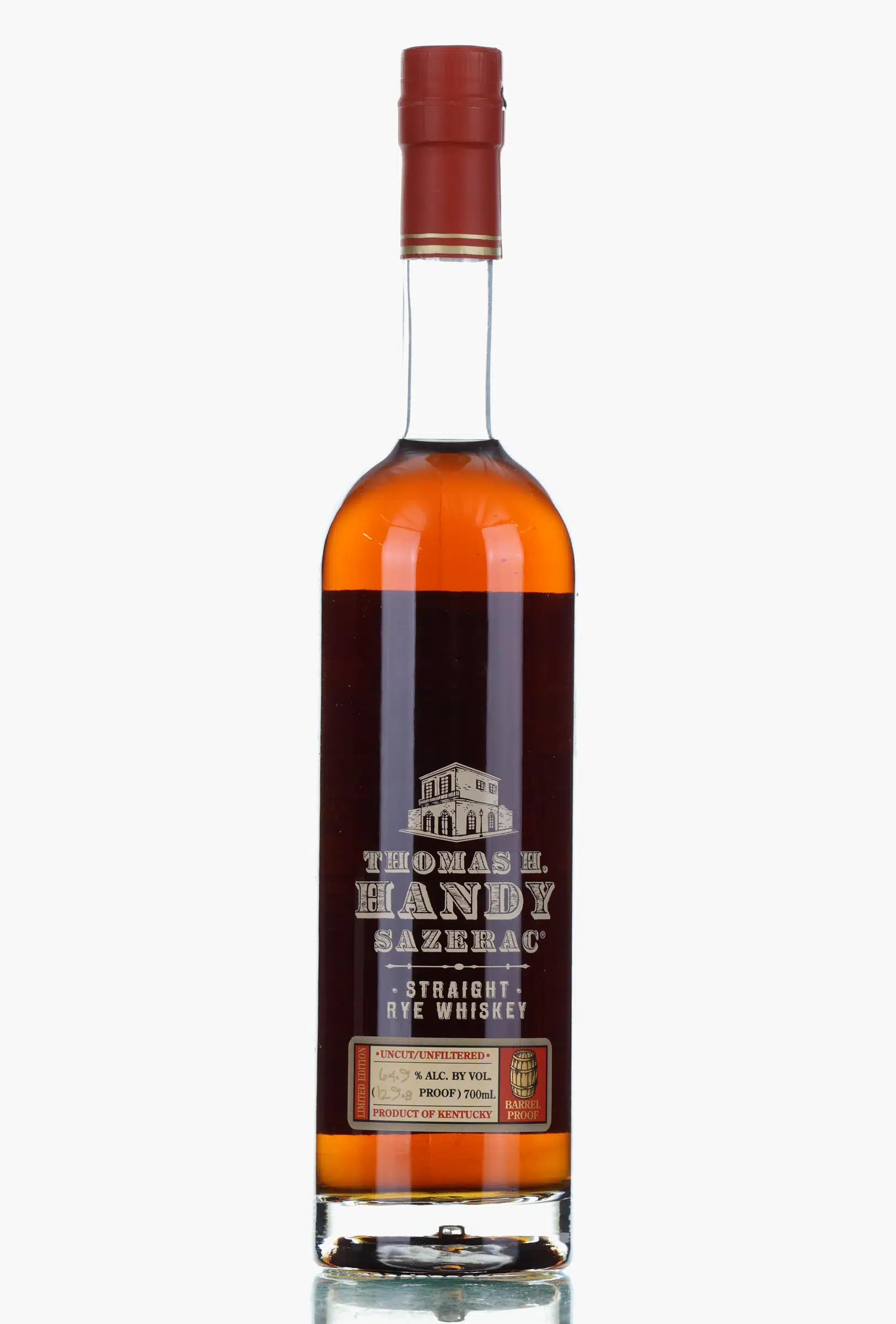 Sazerac Rye Thomas H. Handy Sazerac Straight Rye Whiskey 6 Year Old, 2025, 64.9% whisky bottle