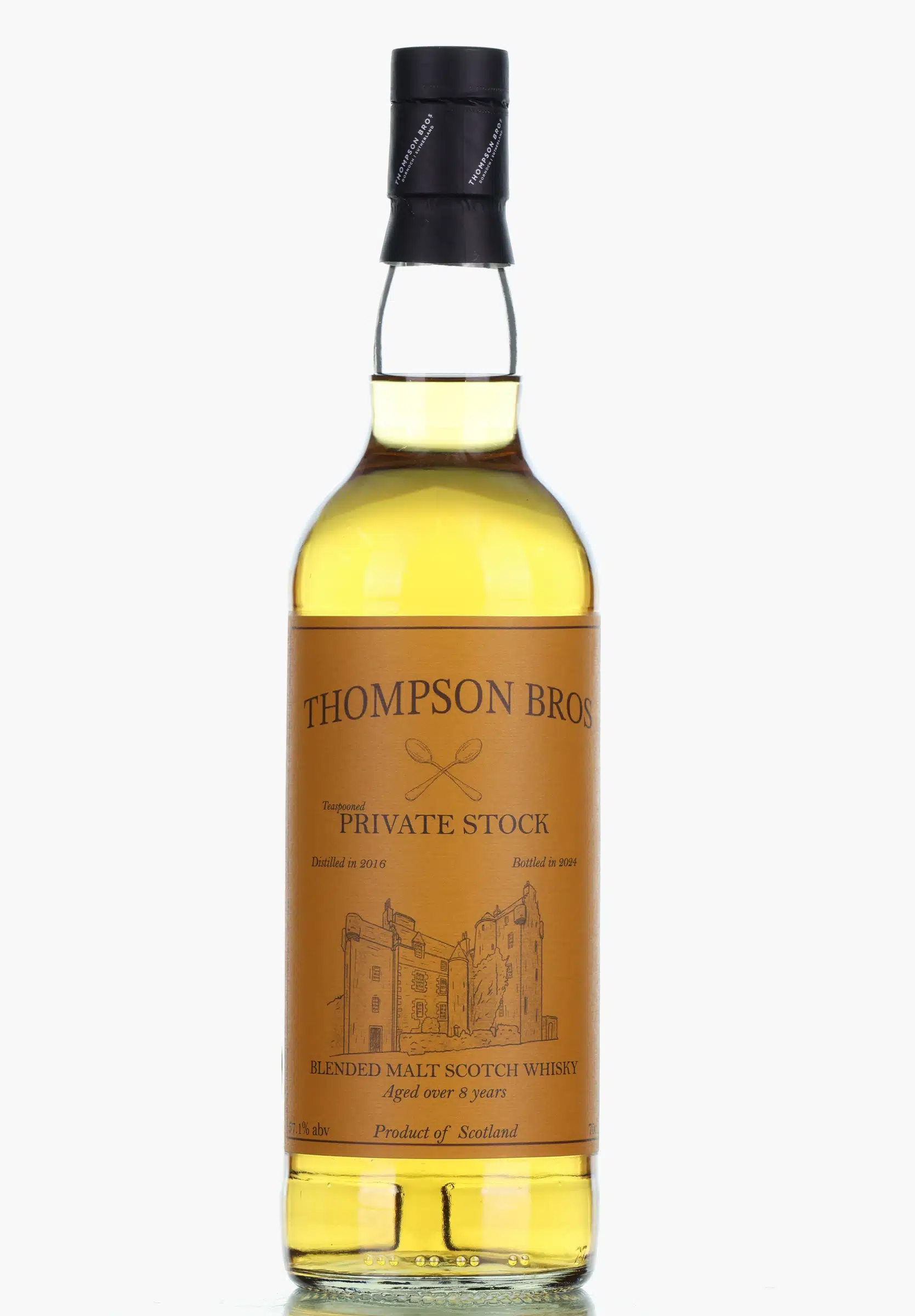 Thompson Bros Private Stock Teaspooned Blended Malt 8 Year Old, Hogshead Cask, 2016, Thompson Bros, 57.1% whisky bottle