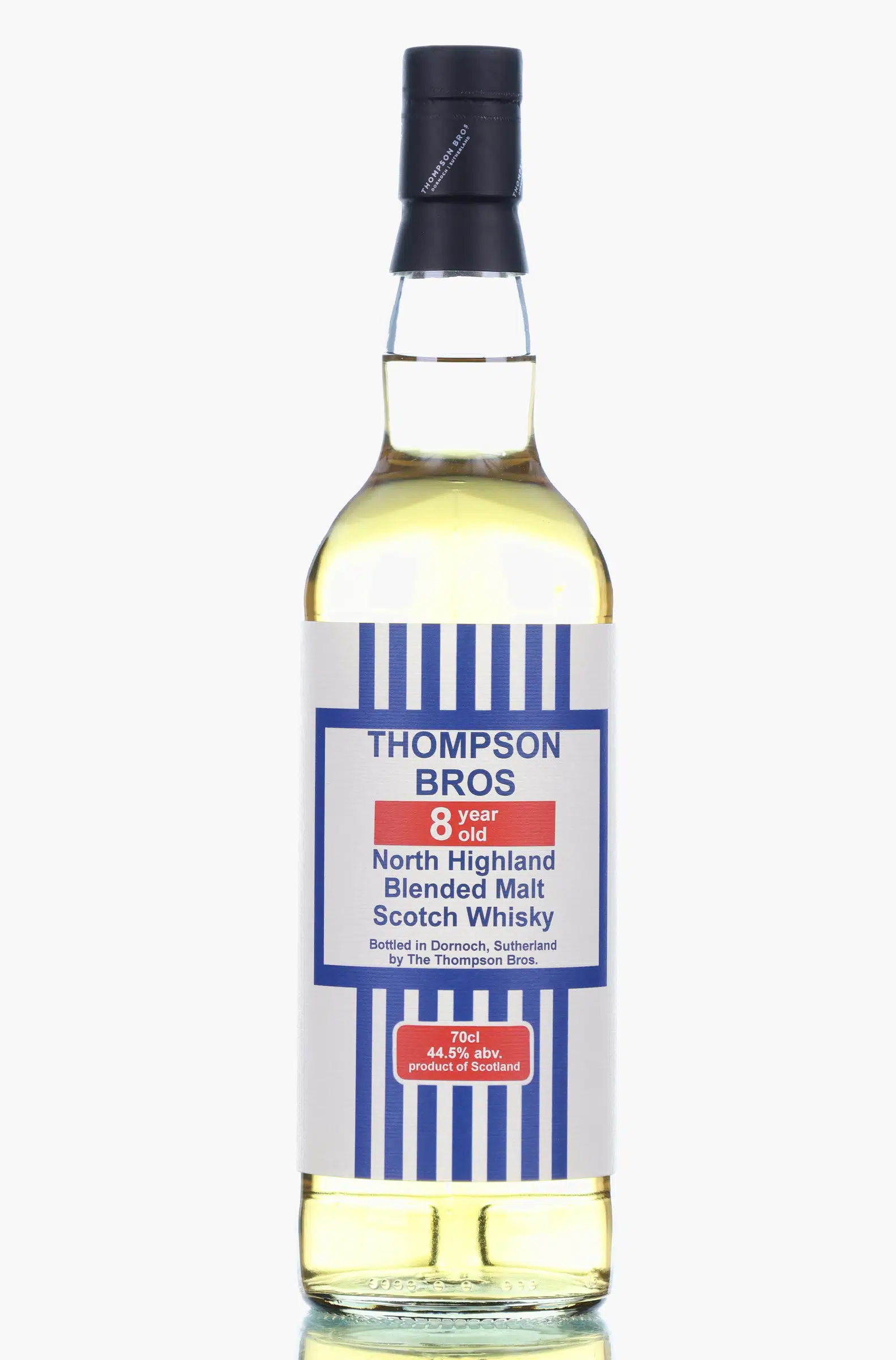 Thompson Bros North Highland Blended Malt 8 Year Old, Hogshead & Sherry Butt Cask, Batch No. 2, The Thompson Bros., 44.5% whisky bottle