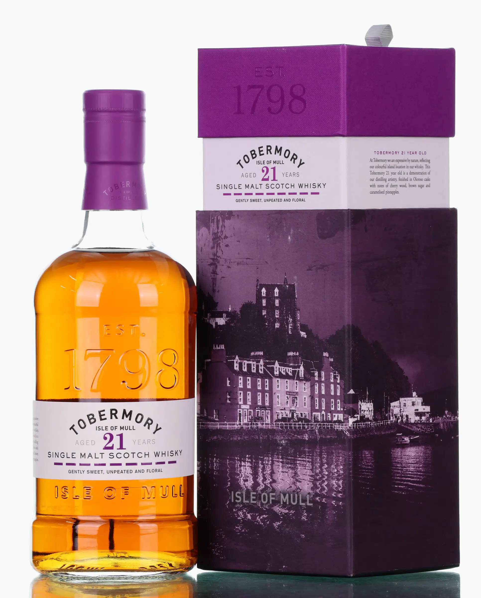 Tobermory 21 Year Old, Oloroso Sherry Cask, 2022, 46.3% whisky bottle