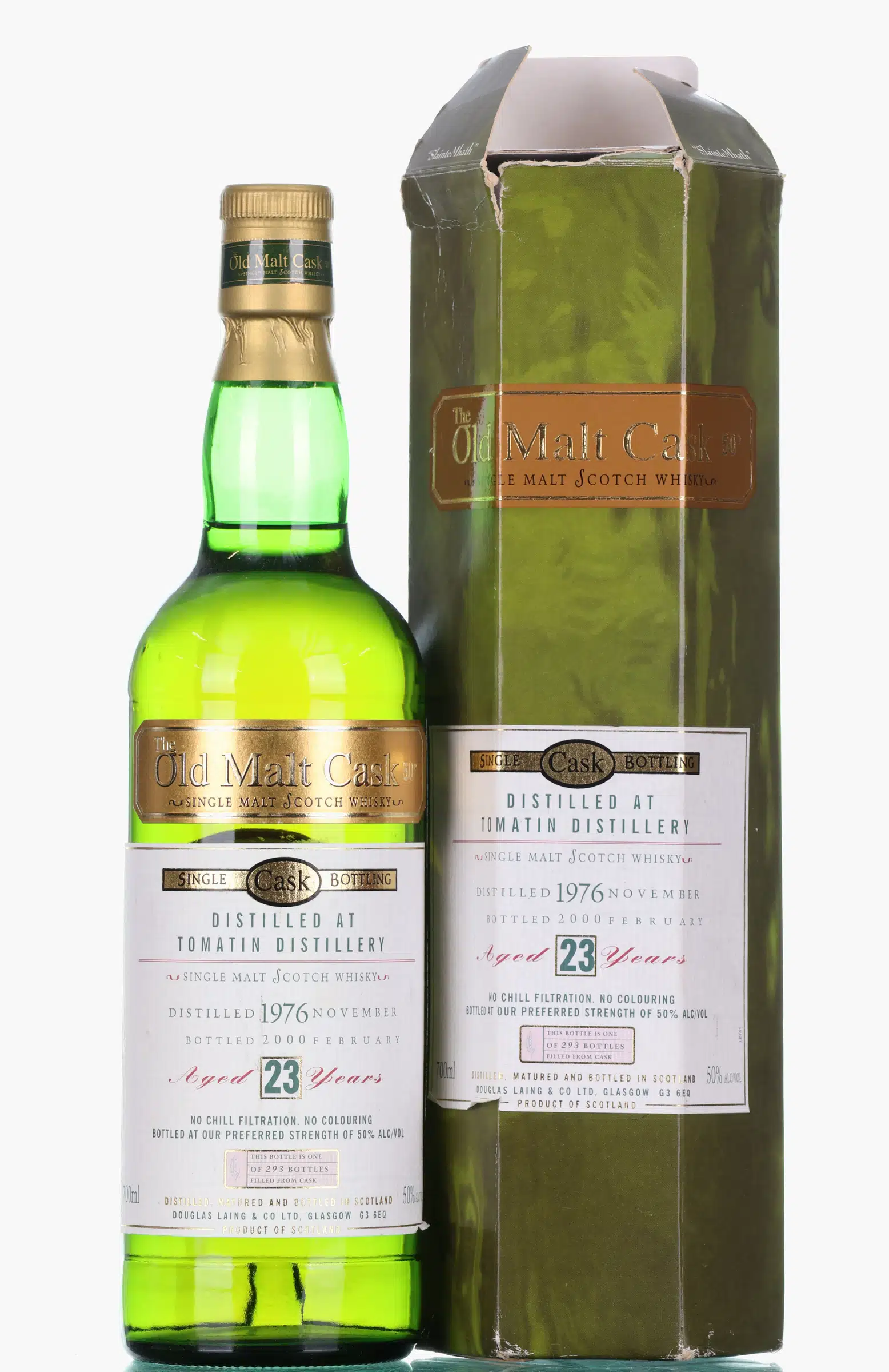 Tomatin Old Malt Cask 23 Year Old, 1976, Douglas Laing, 50% whisky bottle
