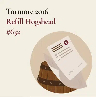 Tormore 2016 Refill Hogshead No 632 Held In Bond At Elite Wine Whisky Ltd