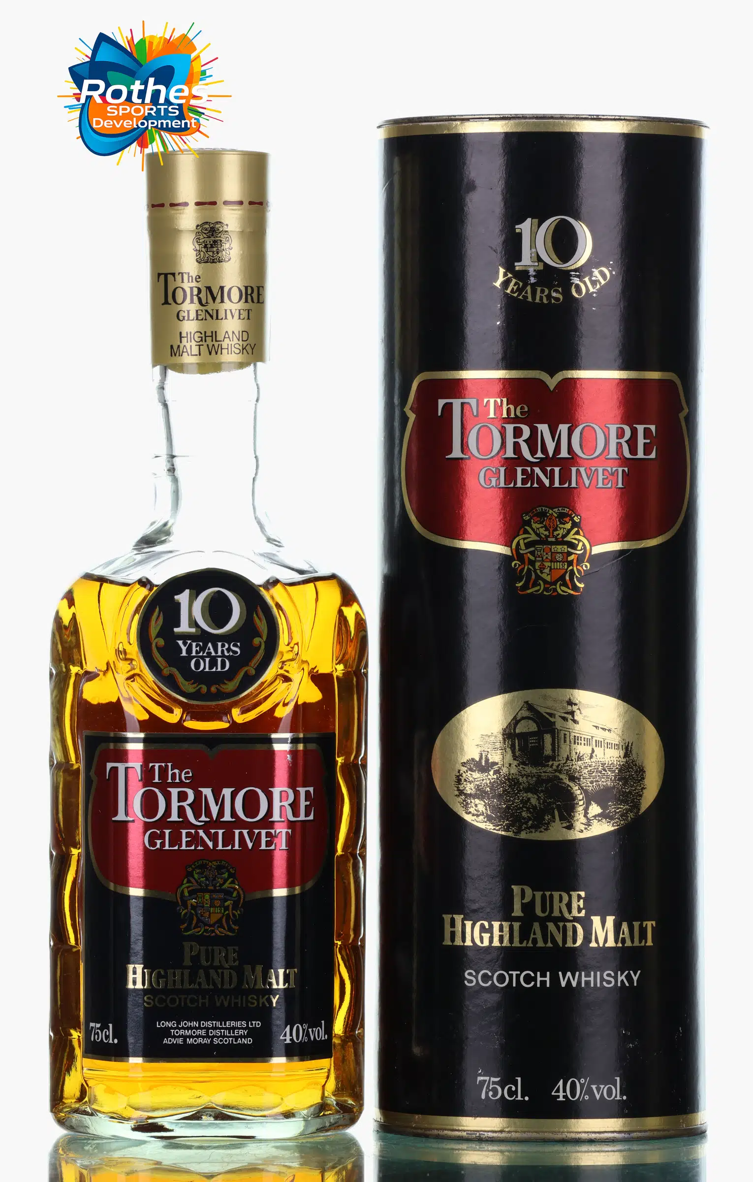 Tormore Glenlivet Pure Highland Malt 10 Year Old, 40% whisky bottle