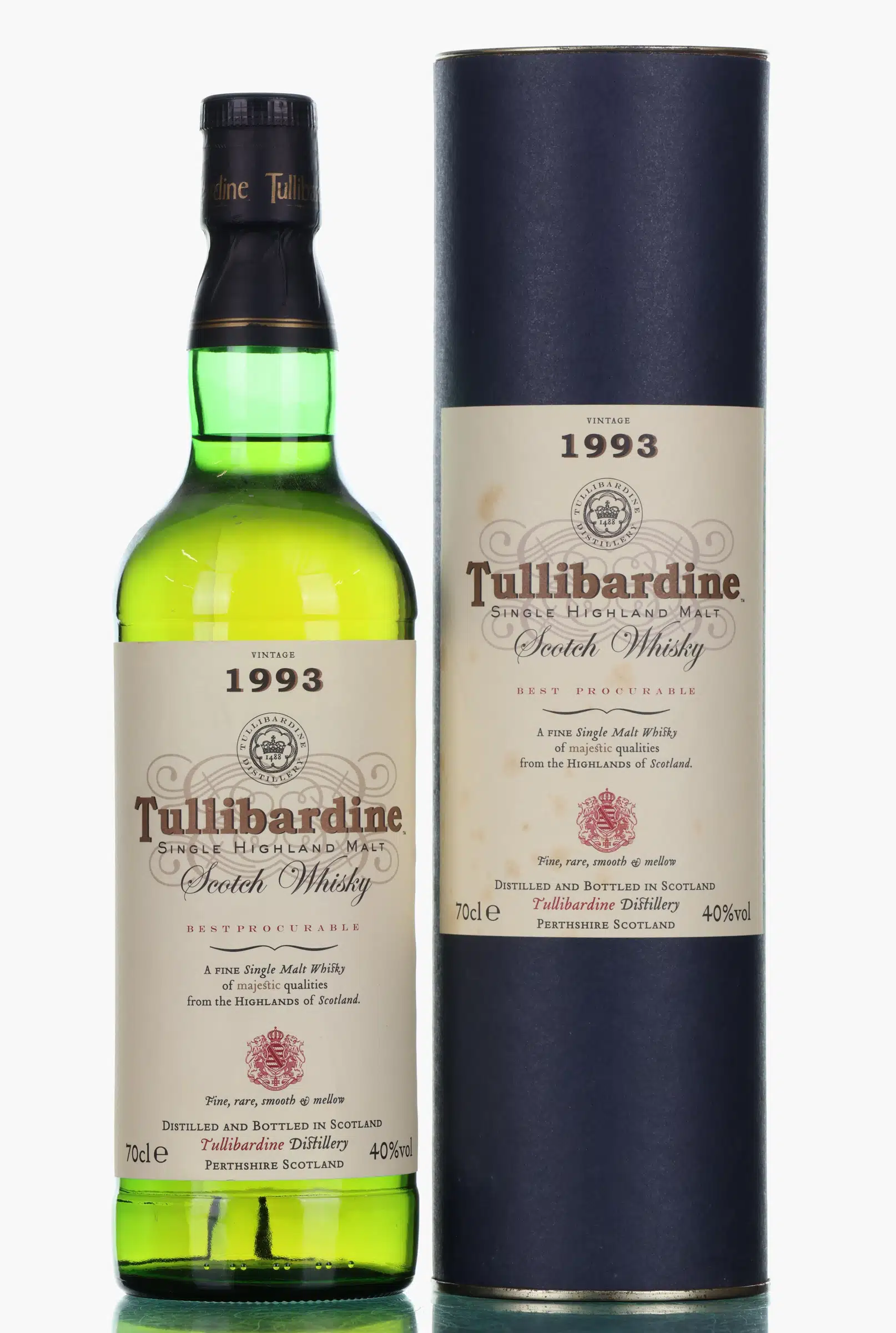 Tullibardine 1993 Vintage 2003 Vintage Edition 10 Year Old, 2003, 40% whisky bottle