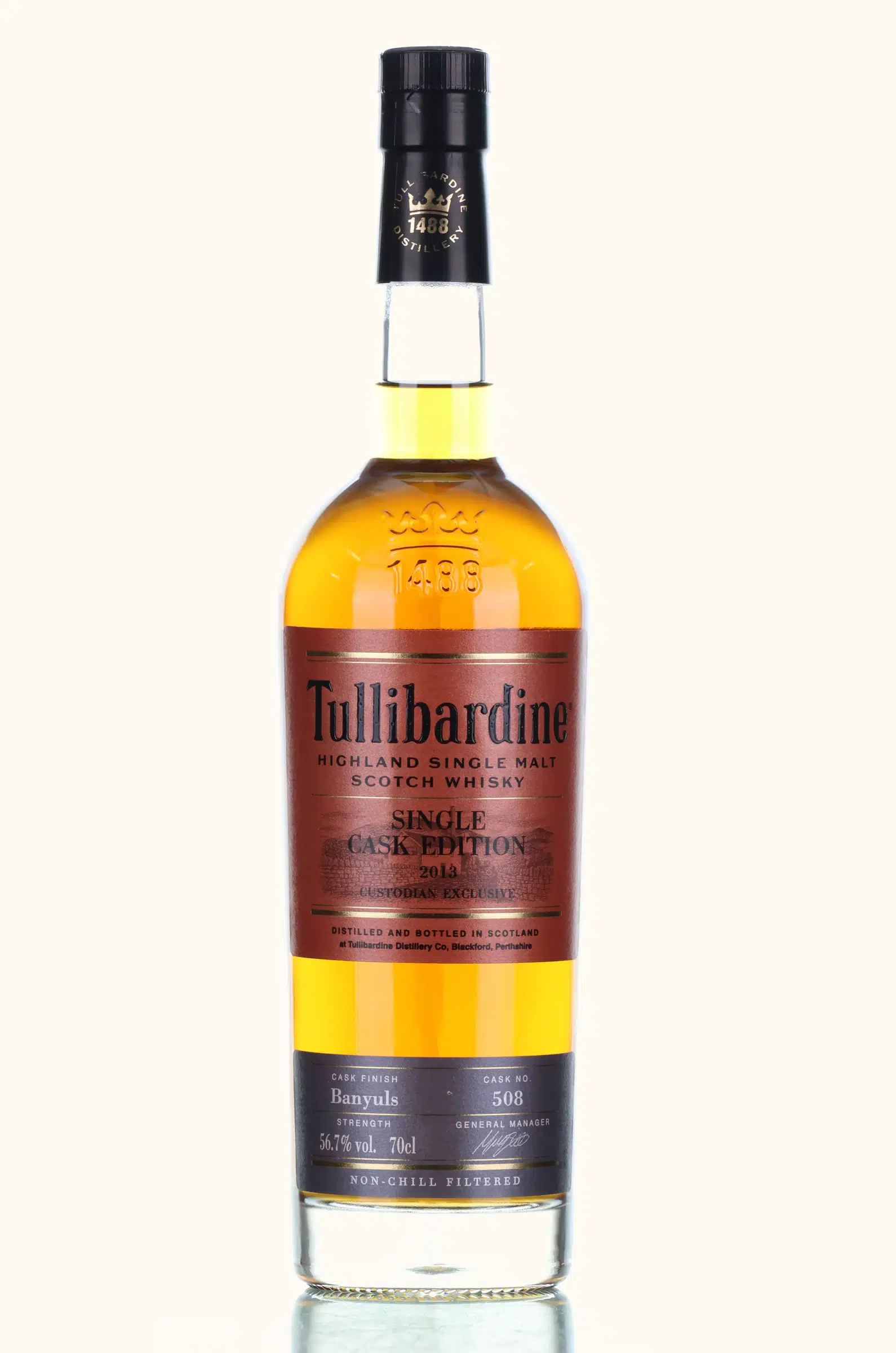 Tullibardine 2013 Custodian Exclusive Single Cask No 508