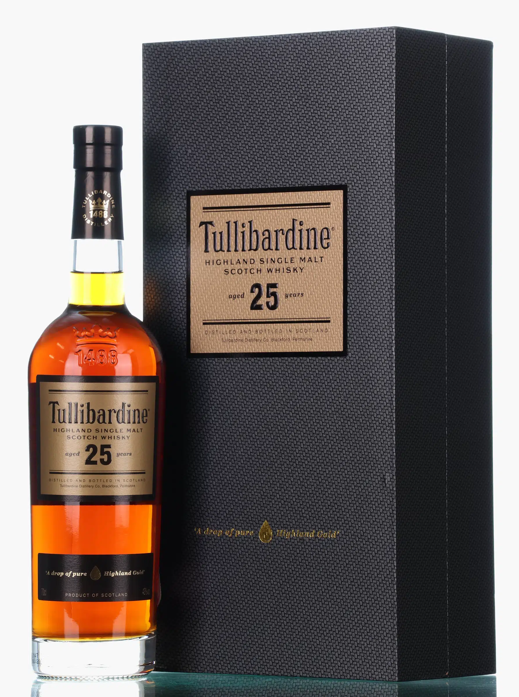 Tullibardine 25 Year Old, 1st & 2nd Fill Sherry Cask, Batch No. 20/0066, 2020, 43% whisky bottle