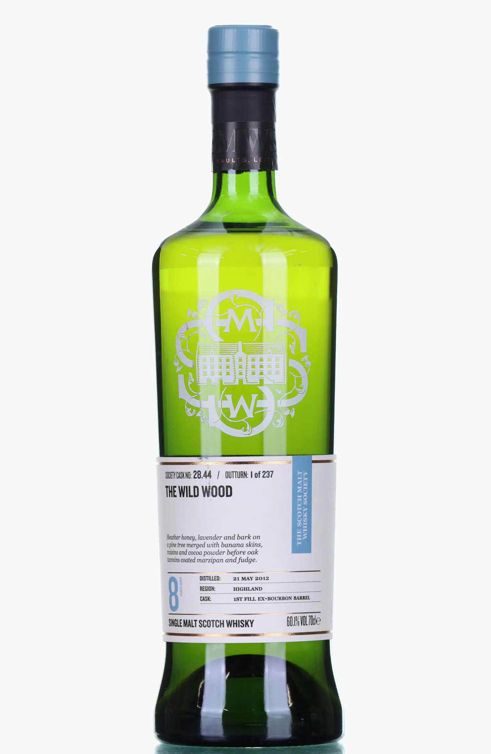 Tullibardine 8 Years Old 2012 SMWS 28.44 | The Wild Wood, Bourbon Cask, Cask #28.44, 2012, The Scotch Malt Whisky Society, 60.1% whisky bottle