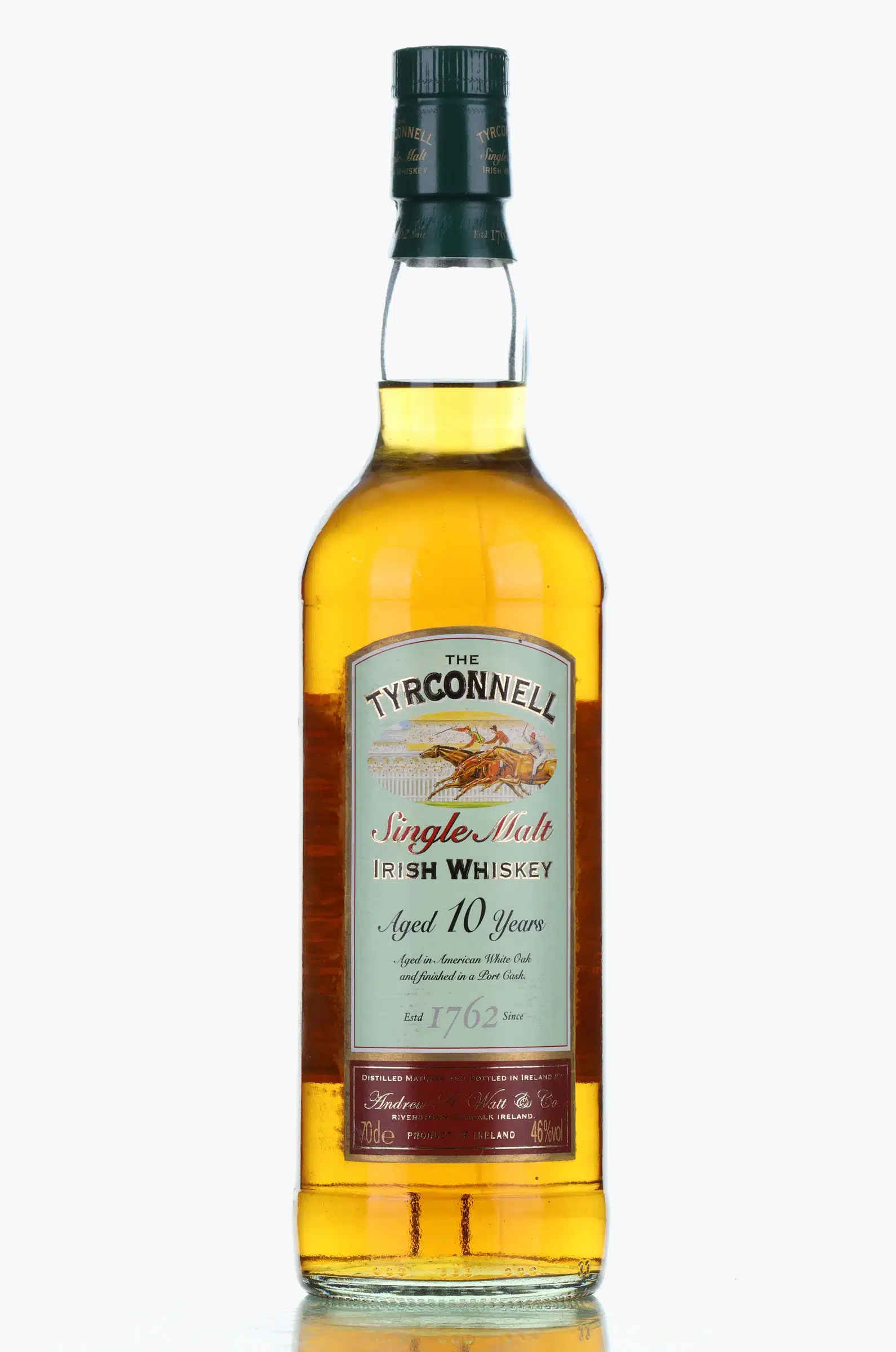 Tyrconnell Port Cask Finish 10 Year Old, American Oak & Port Cask, 46% whisky bottle