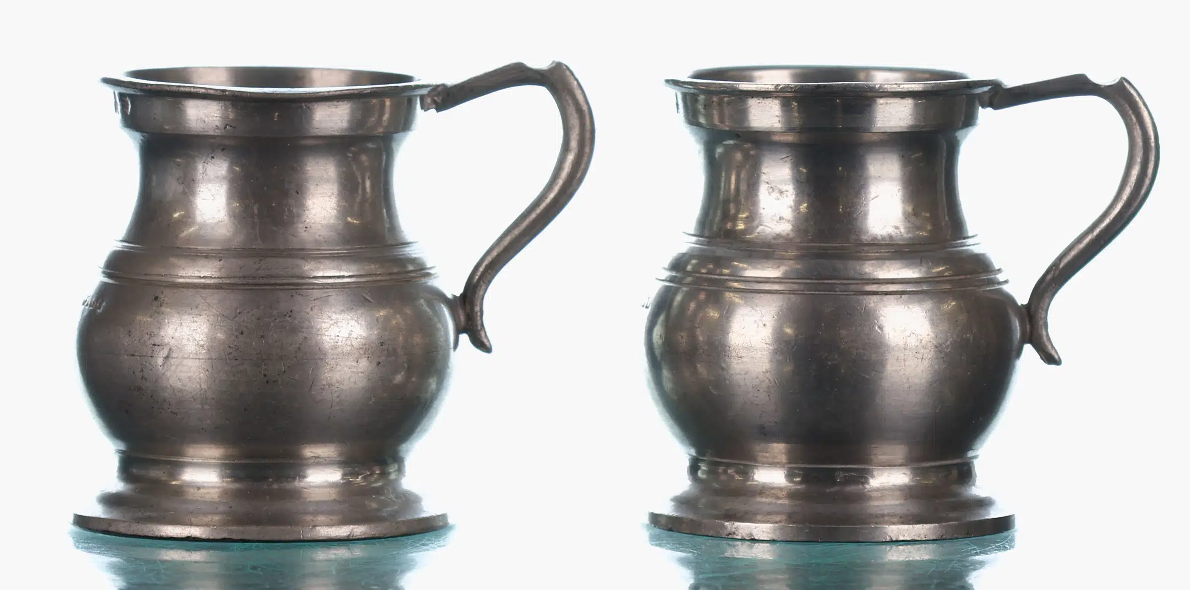 Skell & Chamber Ltd Vintage Silver Plated Measures (2x Half Gill)