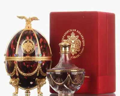 その他 Faberge Imperial Collection Vodka 750ml Imperial Collection Super Premium Vodka in Faberge Egg White