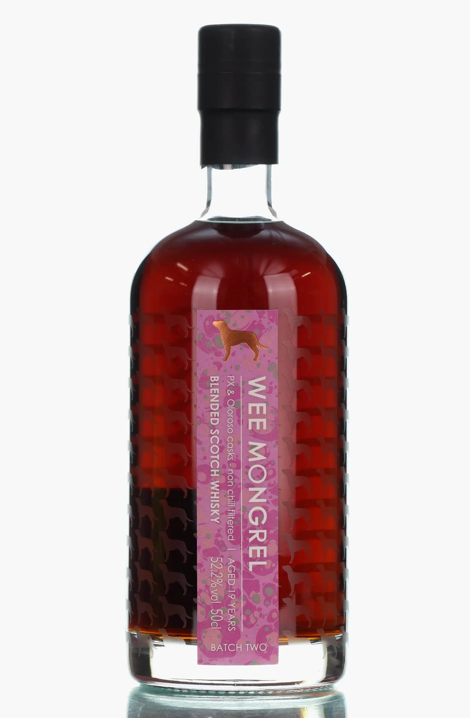Little Brown Dog Wee Mongrel 19 Year Old, Oloroso & Pedro Ximenez Sherry Cask, Batch No. 2, Little Brown Dog Spirits, 52.2% whisky bottle